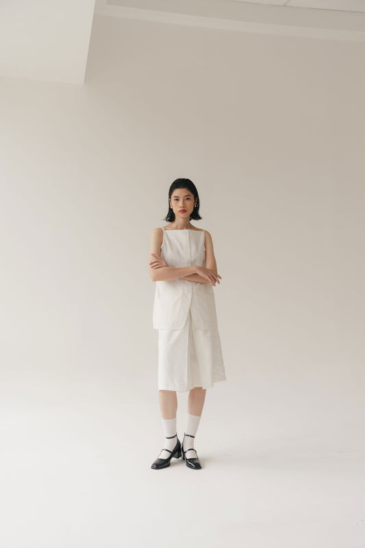 Century Set, Blouse and Pants In Broken White