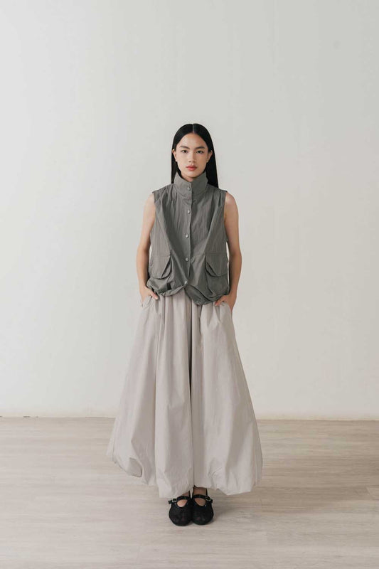 The Bloom Skirt In Grey