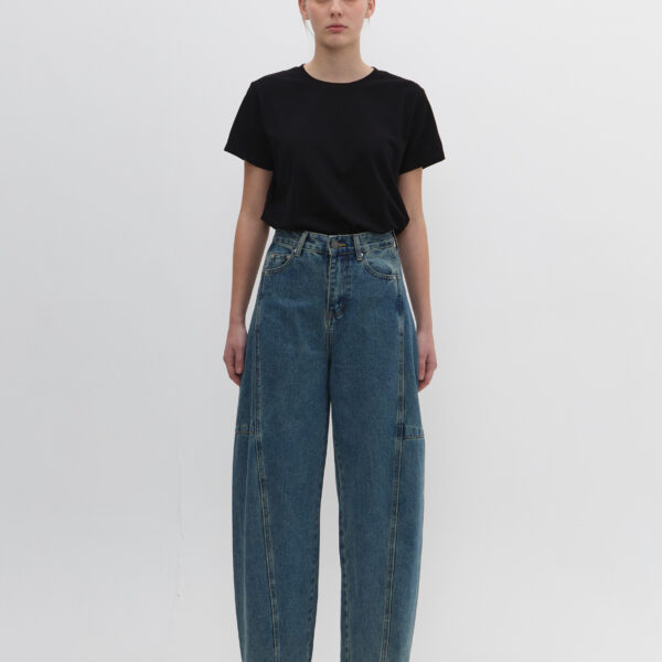 Ben Barrel Jeans in Denim