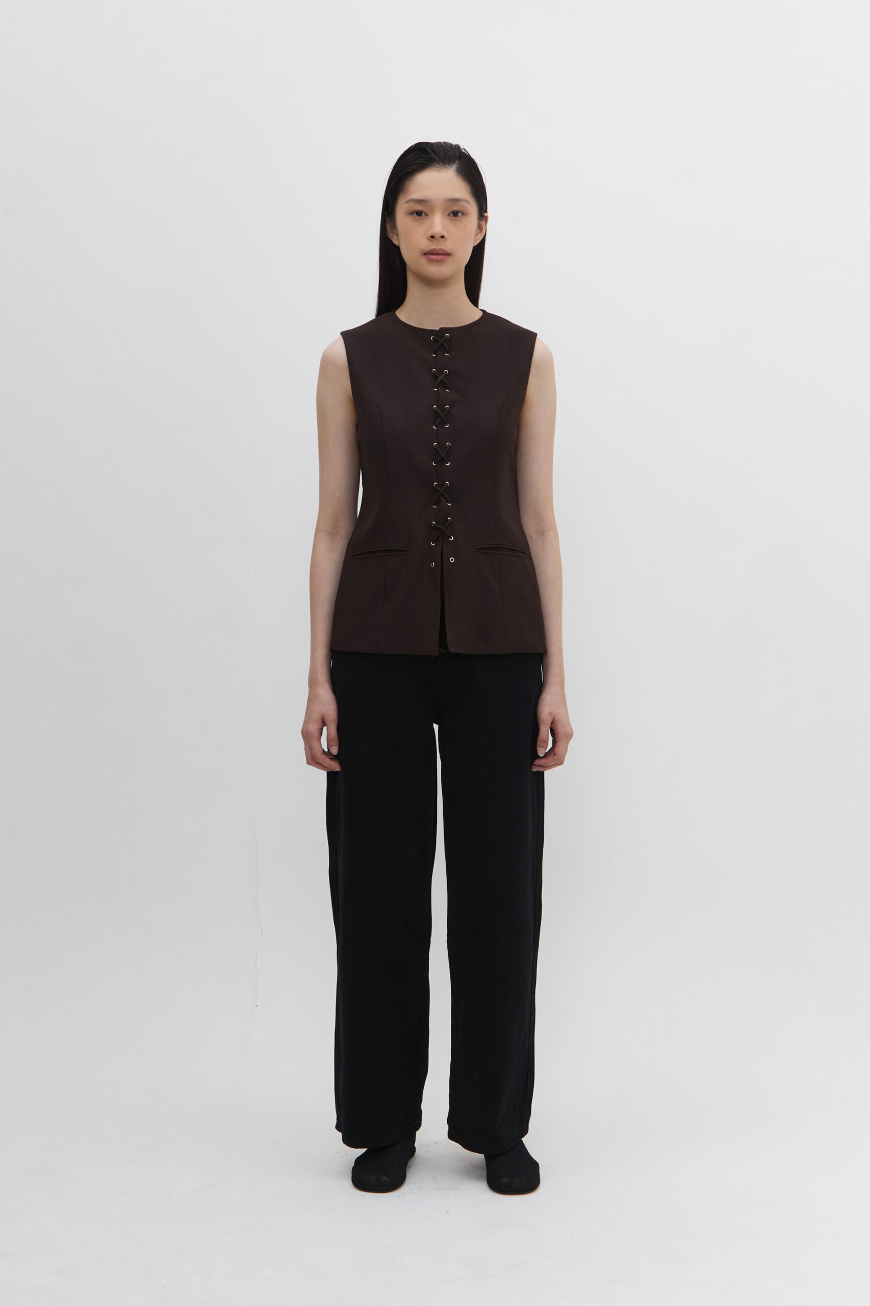 Selene Blouse in Coffee