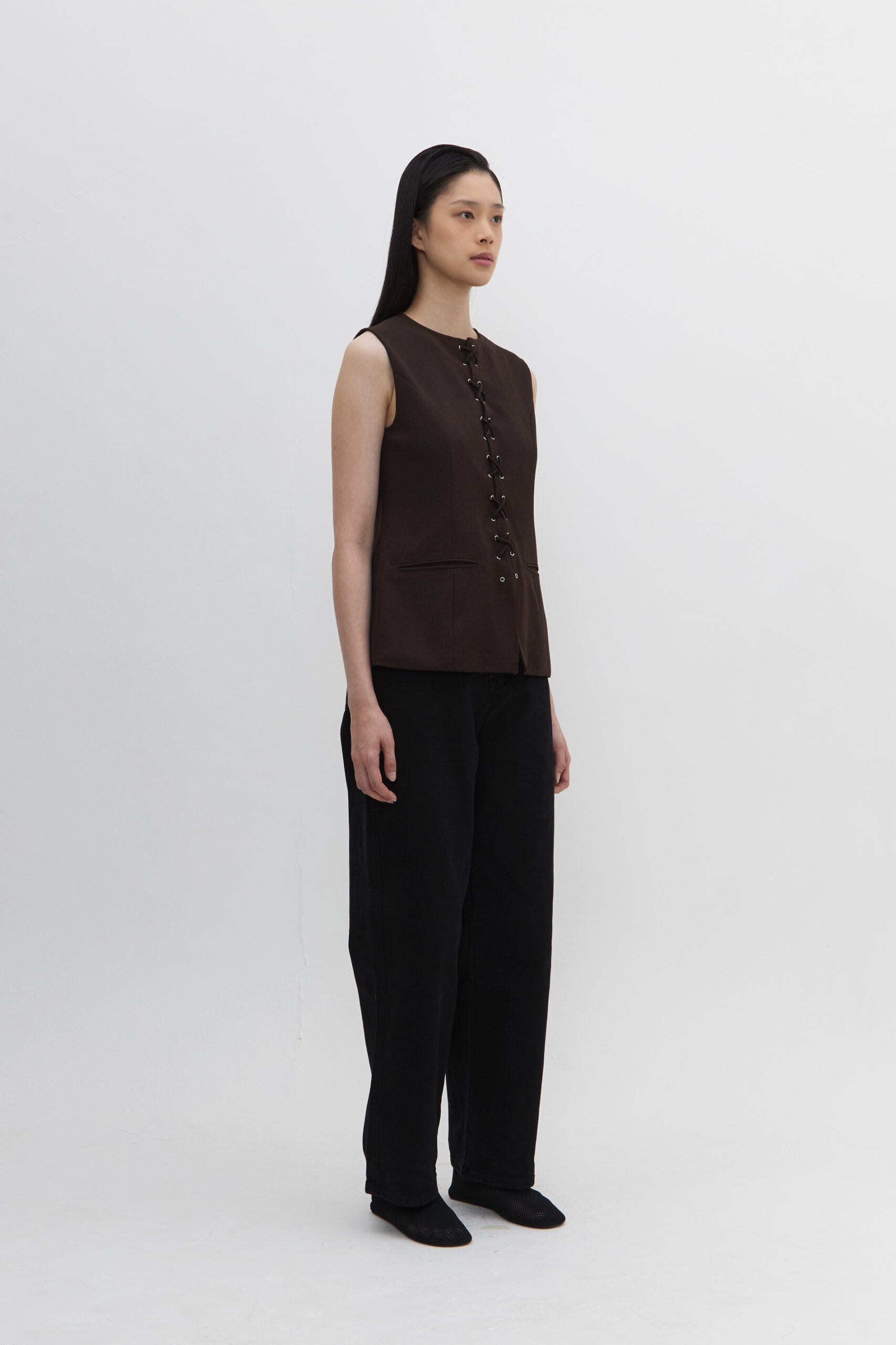 Selene Blouse in Coffee - Image 2
