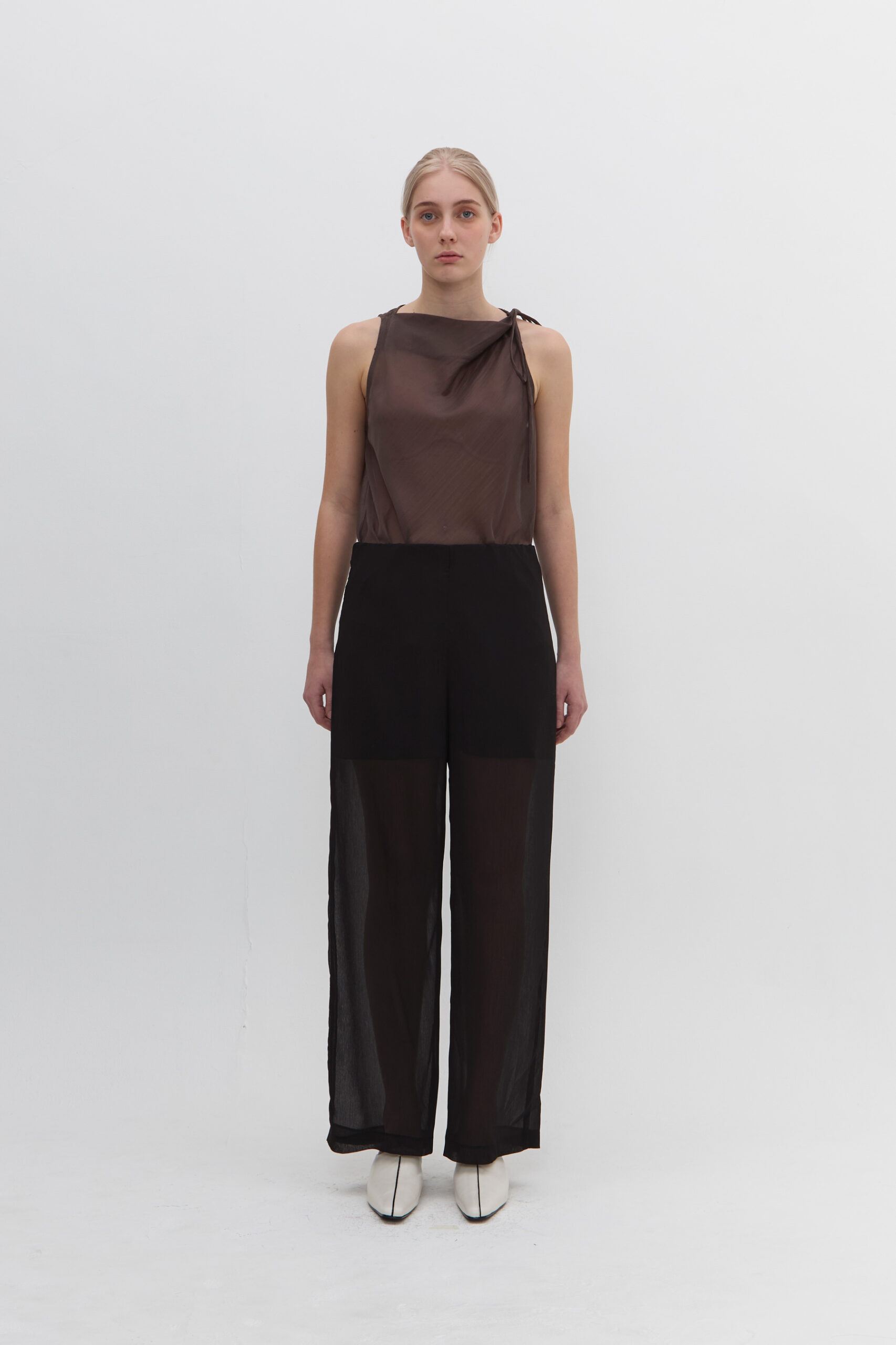 Echo Sheer Pants In Broken White