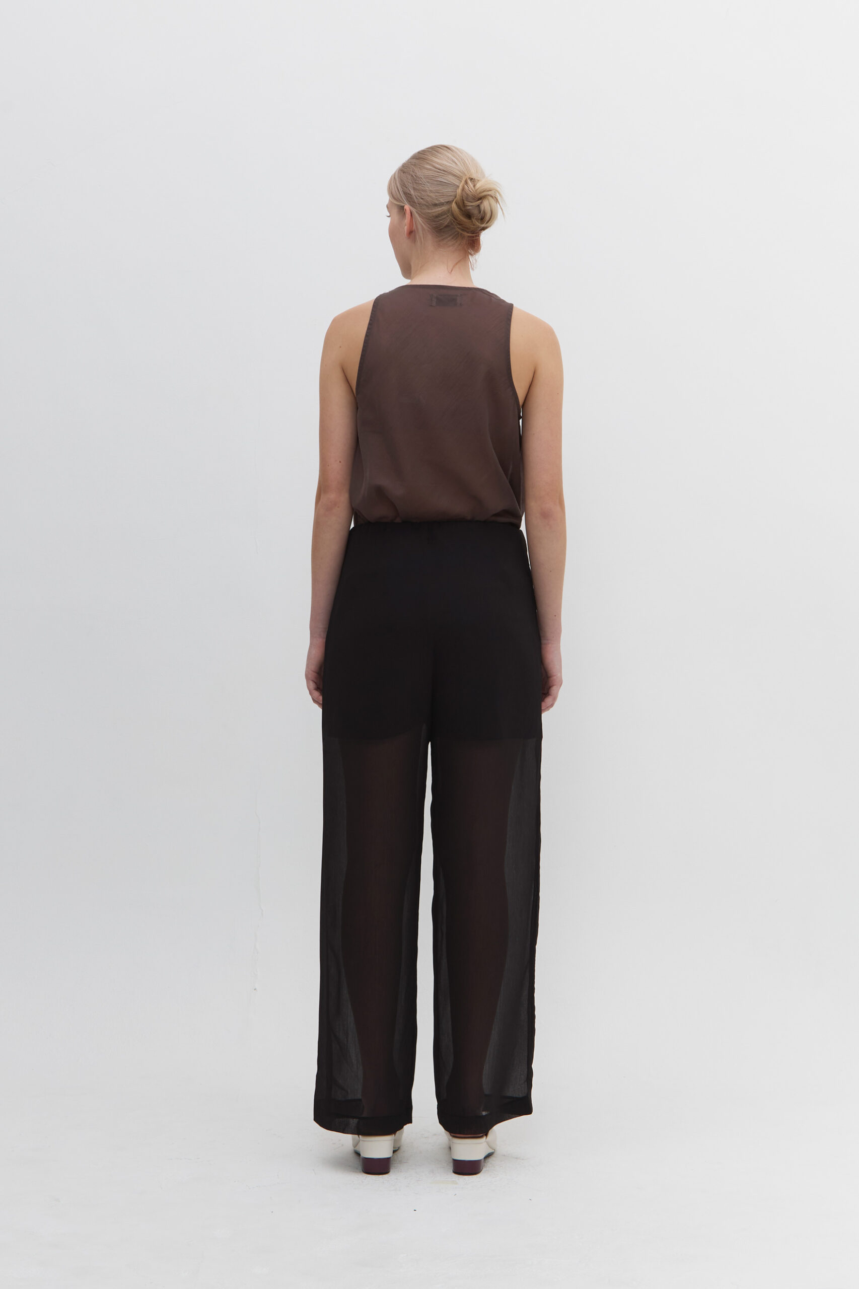 Echo Sheer Pants In Broken White - Image 2