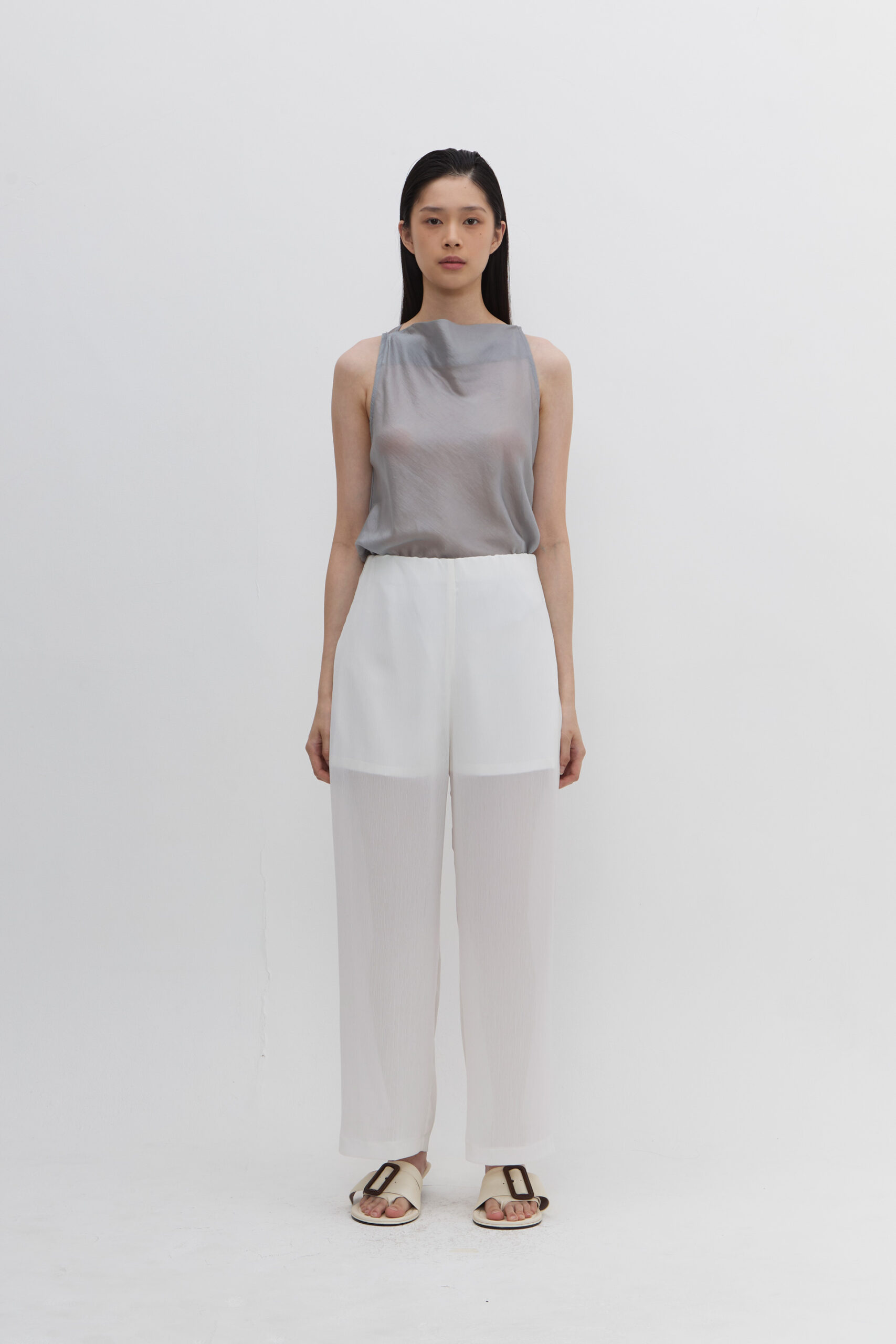 Echo Sheer Pants In Black