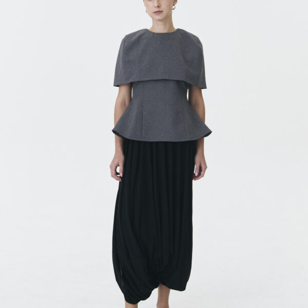 Bonna Cape Vest in Grey