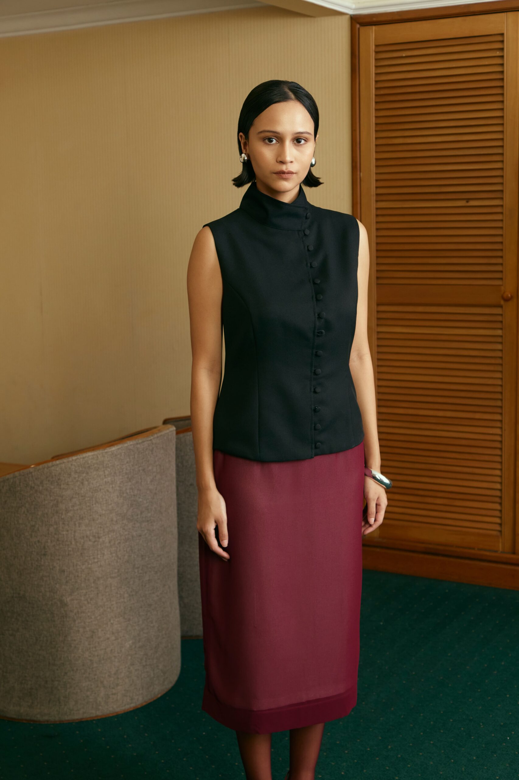 Harriet Vest in Black - Image 2