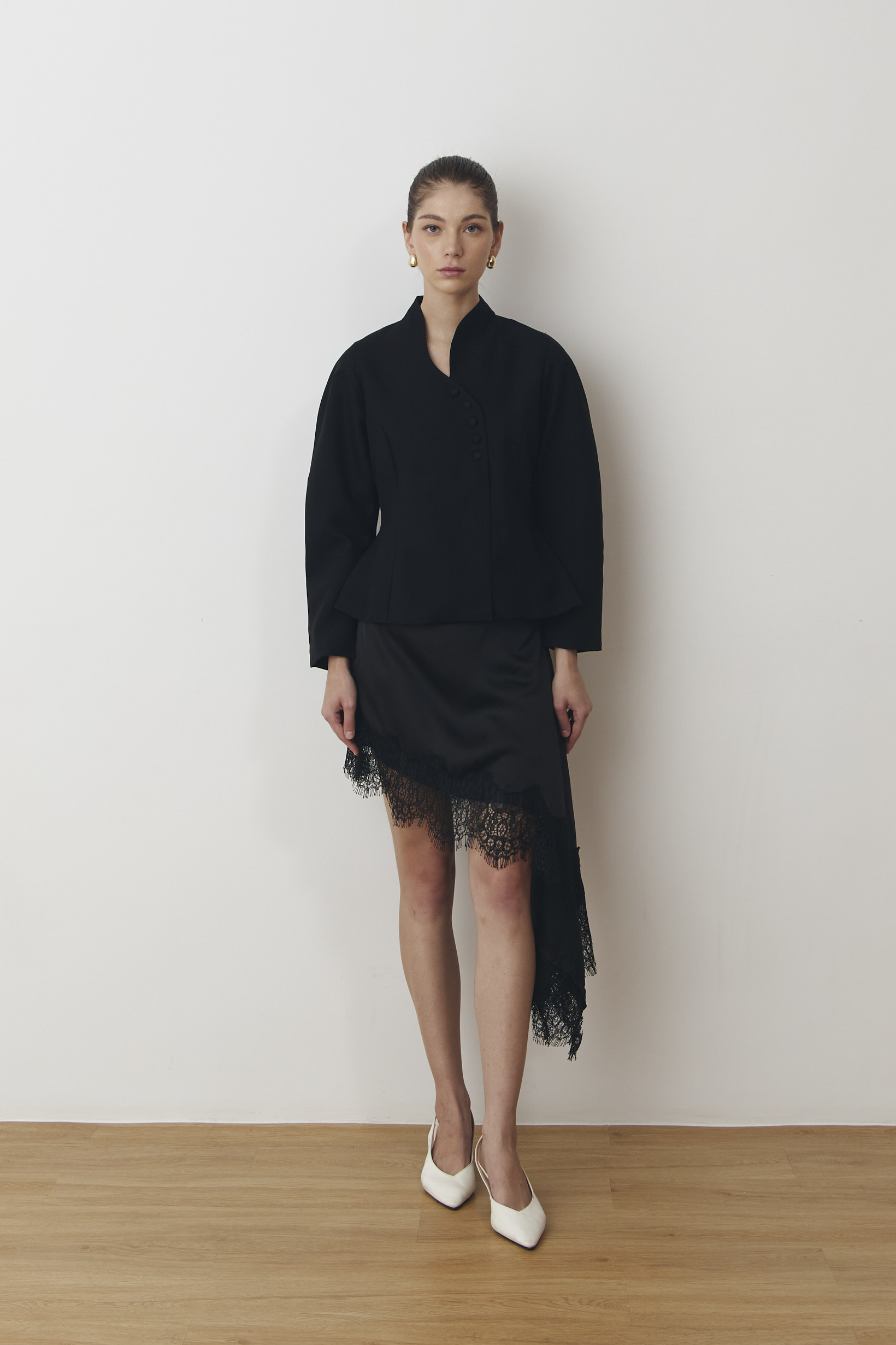 Cala Long-sleeved Blouse in Black - Image 3