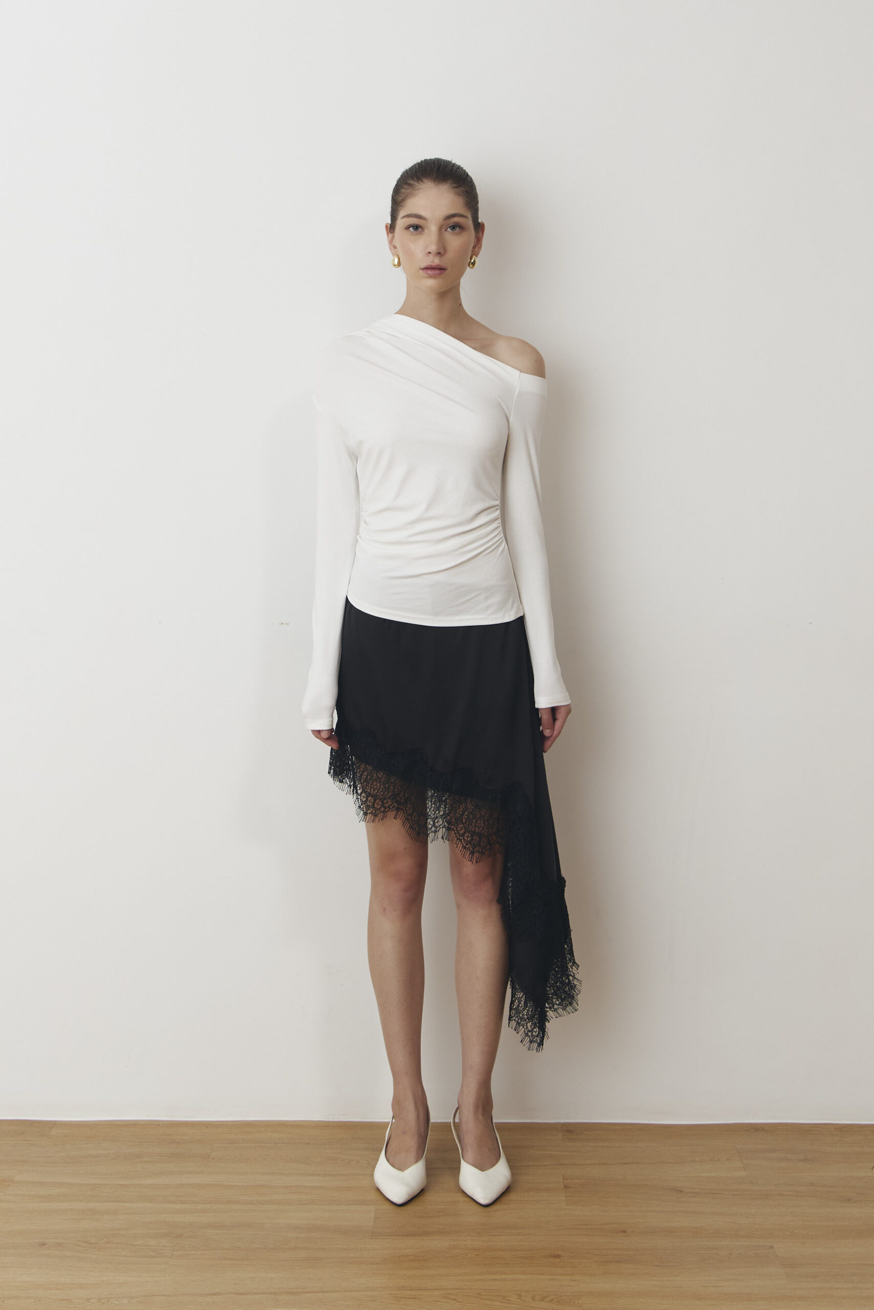 Crest Blouse in Broken White