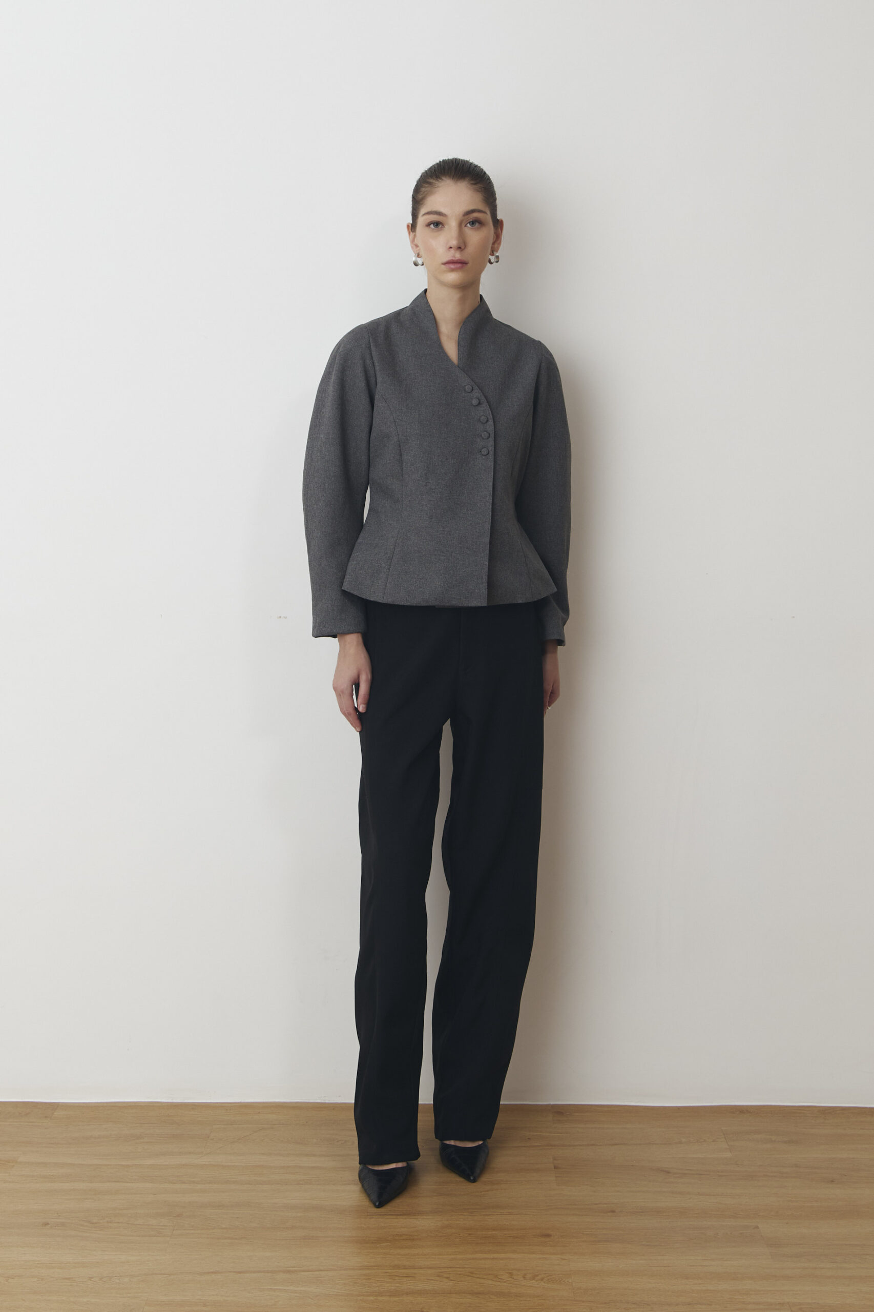 Cala Long-sleeved Blouse in Grey