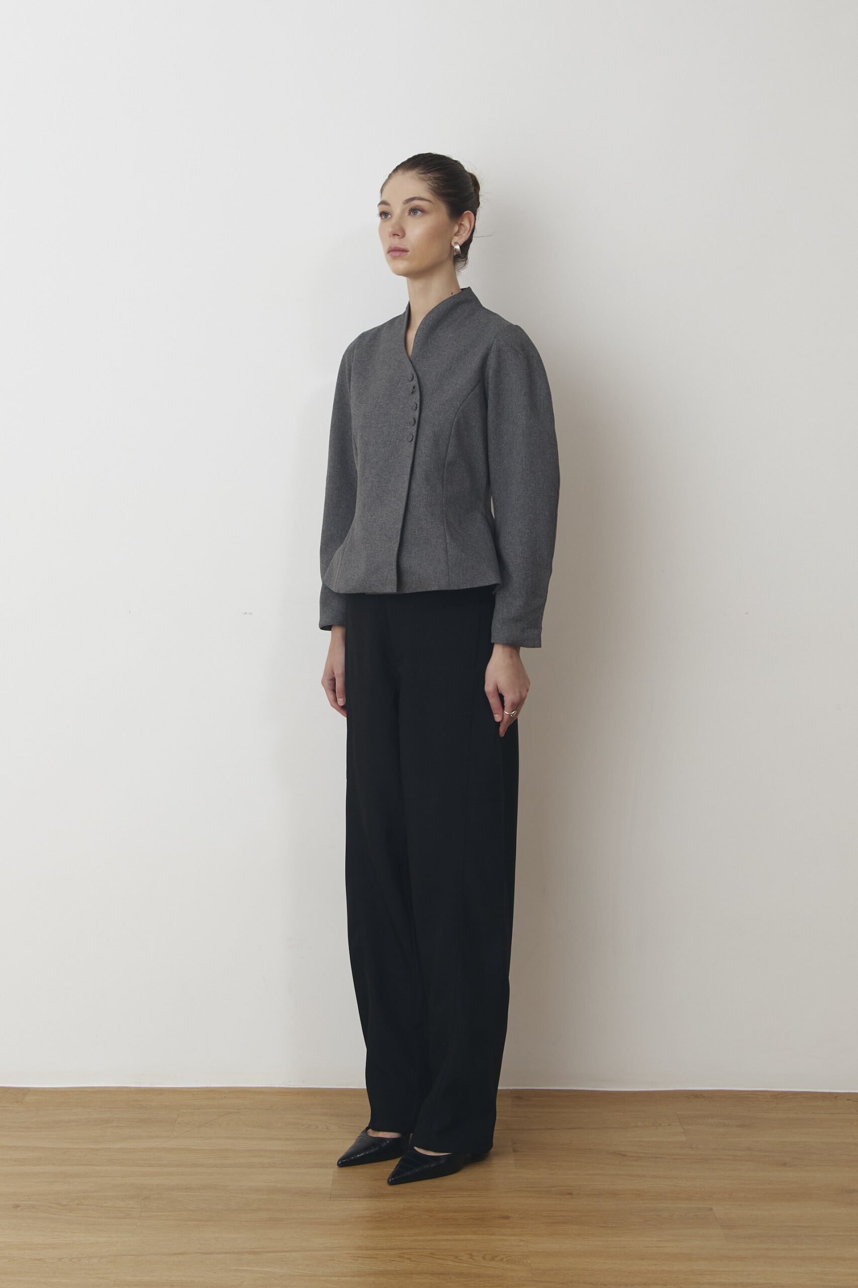 Cala Long-sleeved Blouse in Grey - Image 2