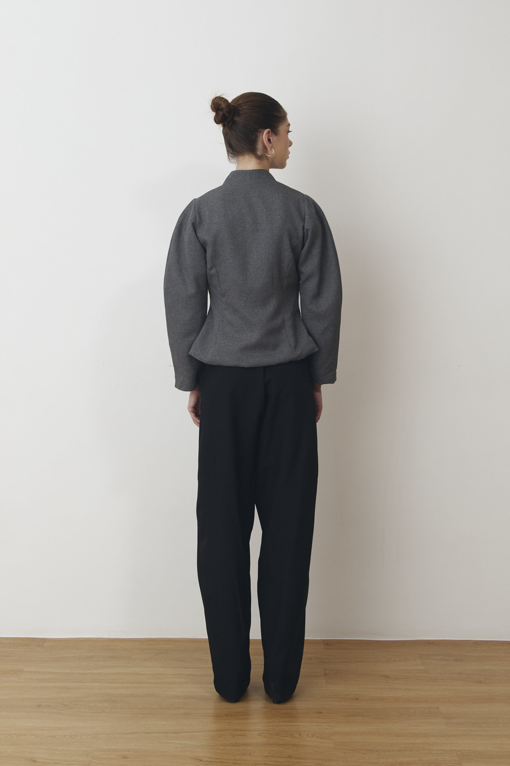 Cala Long-sleeved Blouse in Grey - Image 3