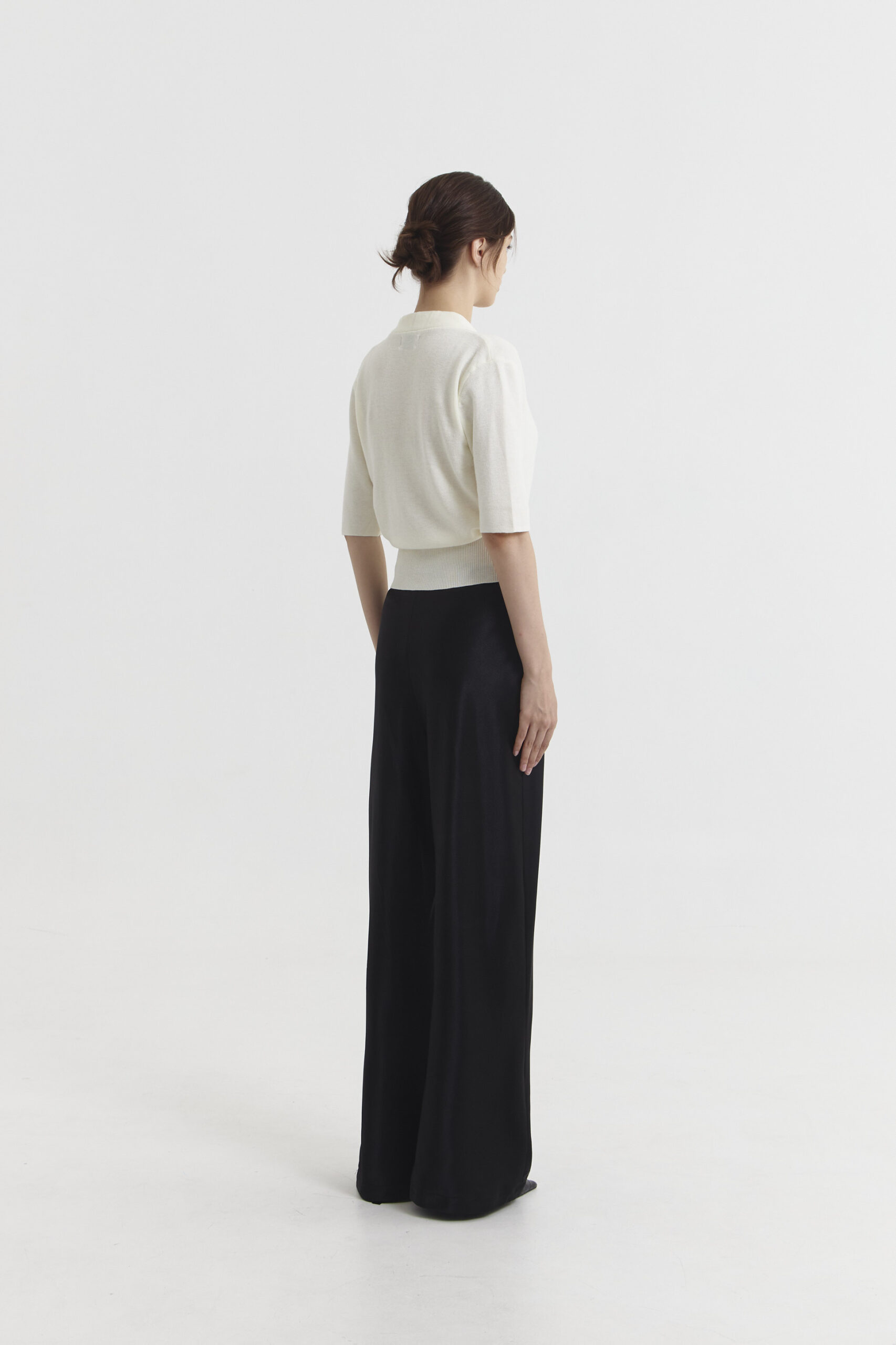 Char Knit Top in Broken White - Image 3