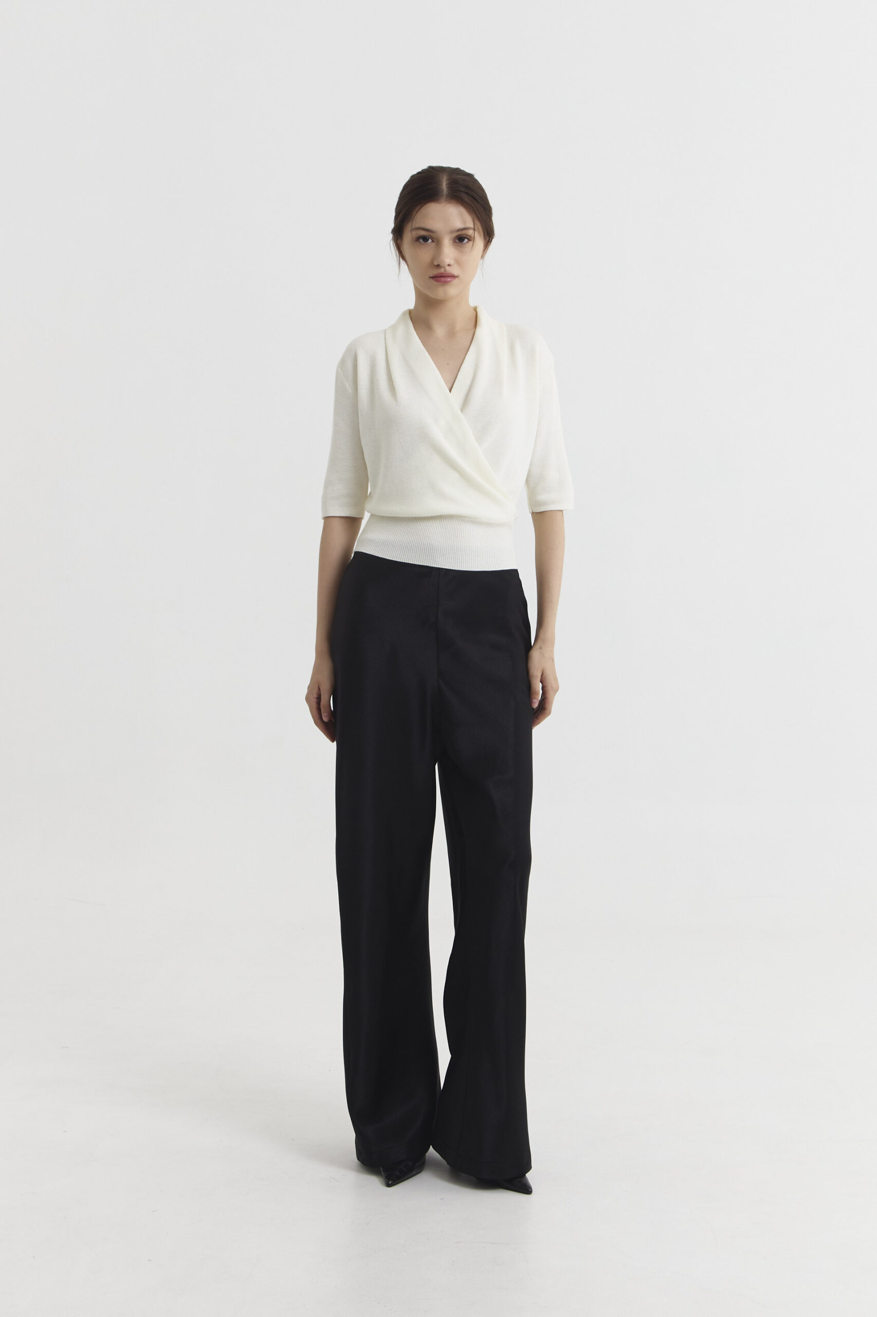 Char Knit Top in Broken White