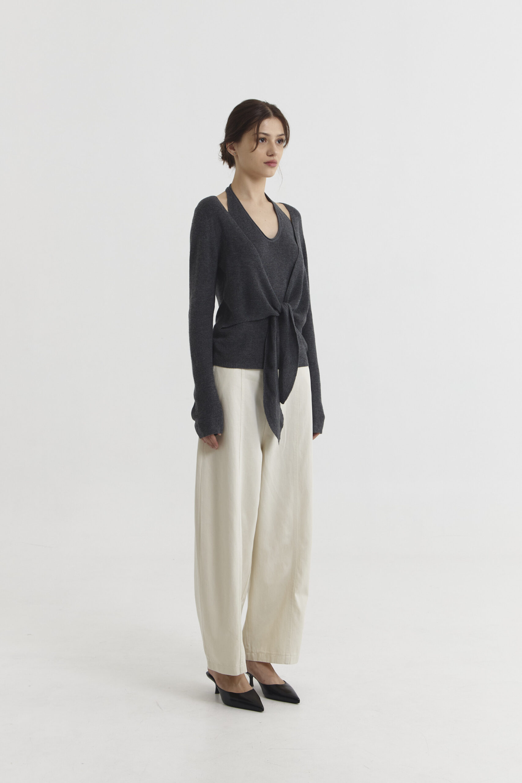 Rogue Barrel Pants in Cream - Image 4