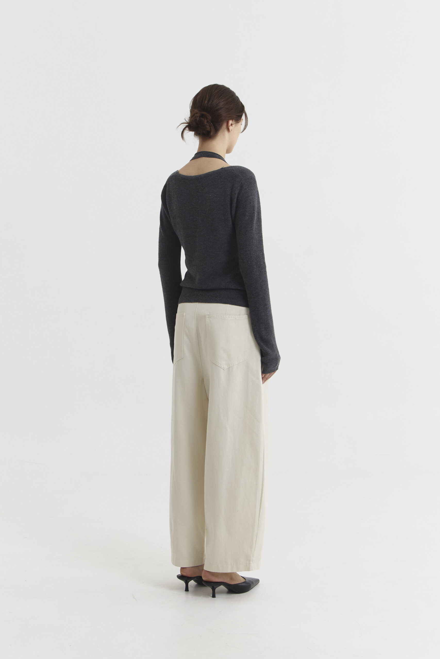 Rogue Barrel Pants in Cream - Image 5