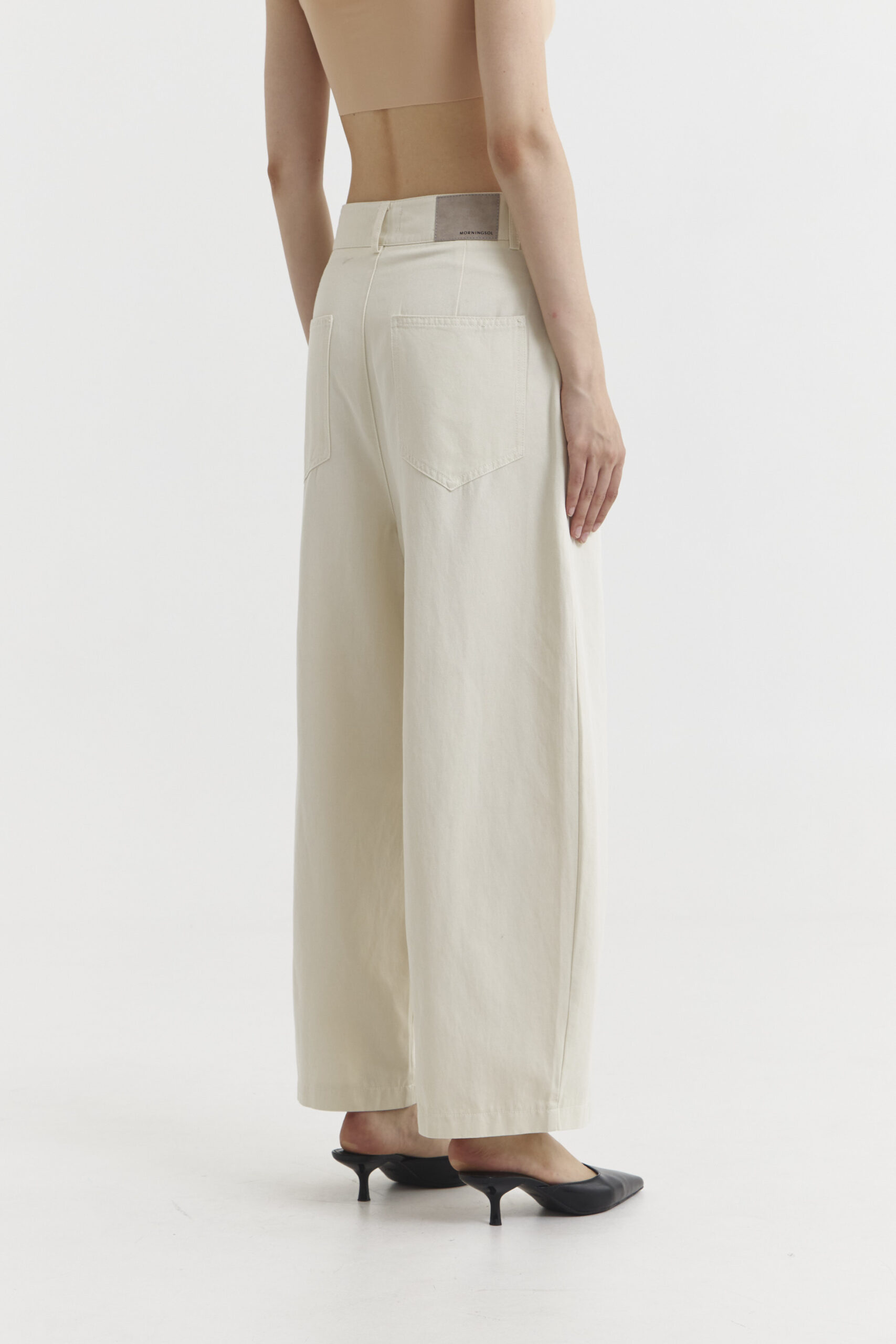 Rogue Barrel Pants in Cream - Image 2