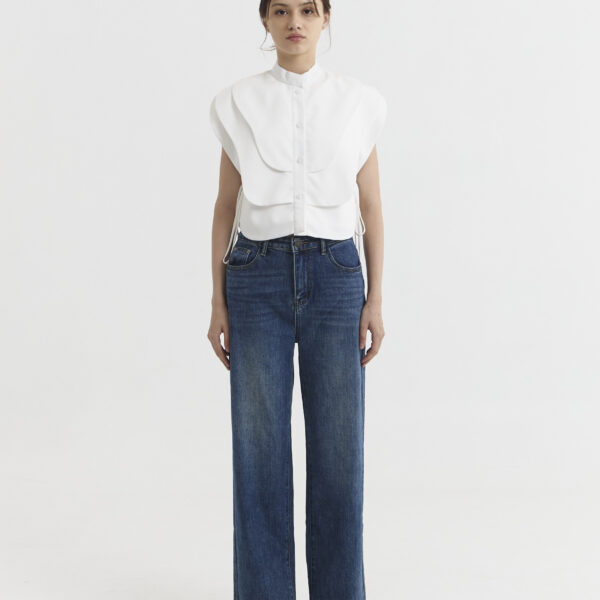 Rumme Vest in Broken White