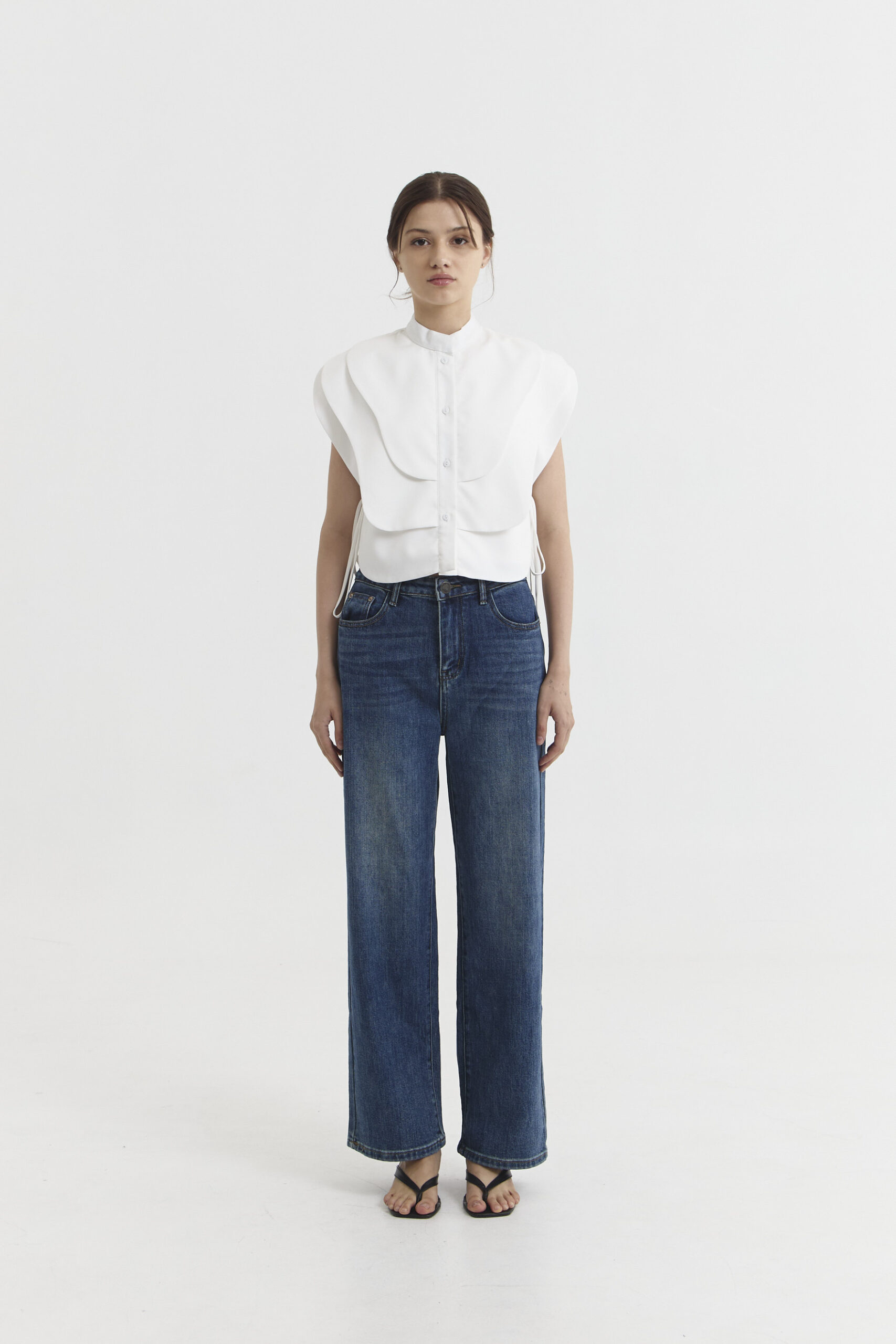 Rumme Vest in Broken White