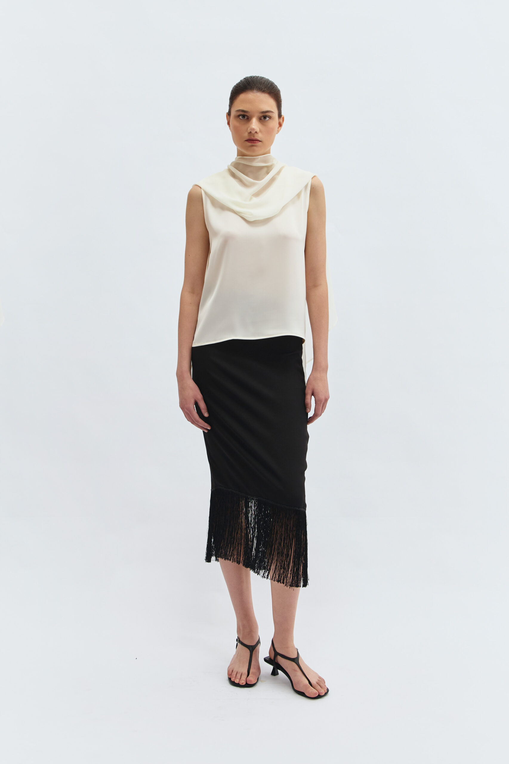 Perone Blouse in Ivory - Image 3
