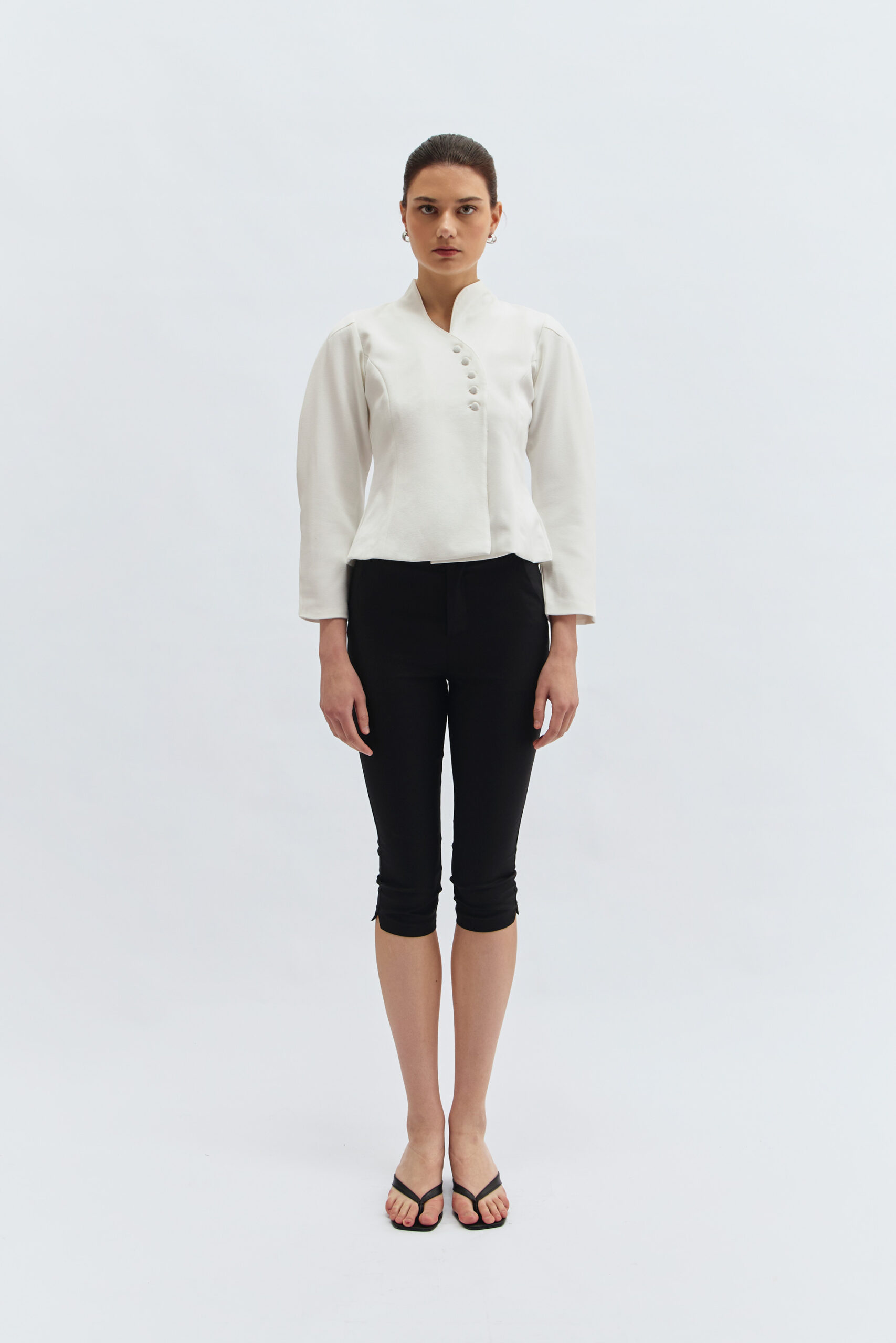 Cala Long-sleeved Blouse in Broken White