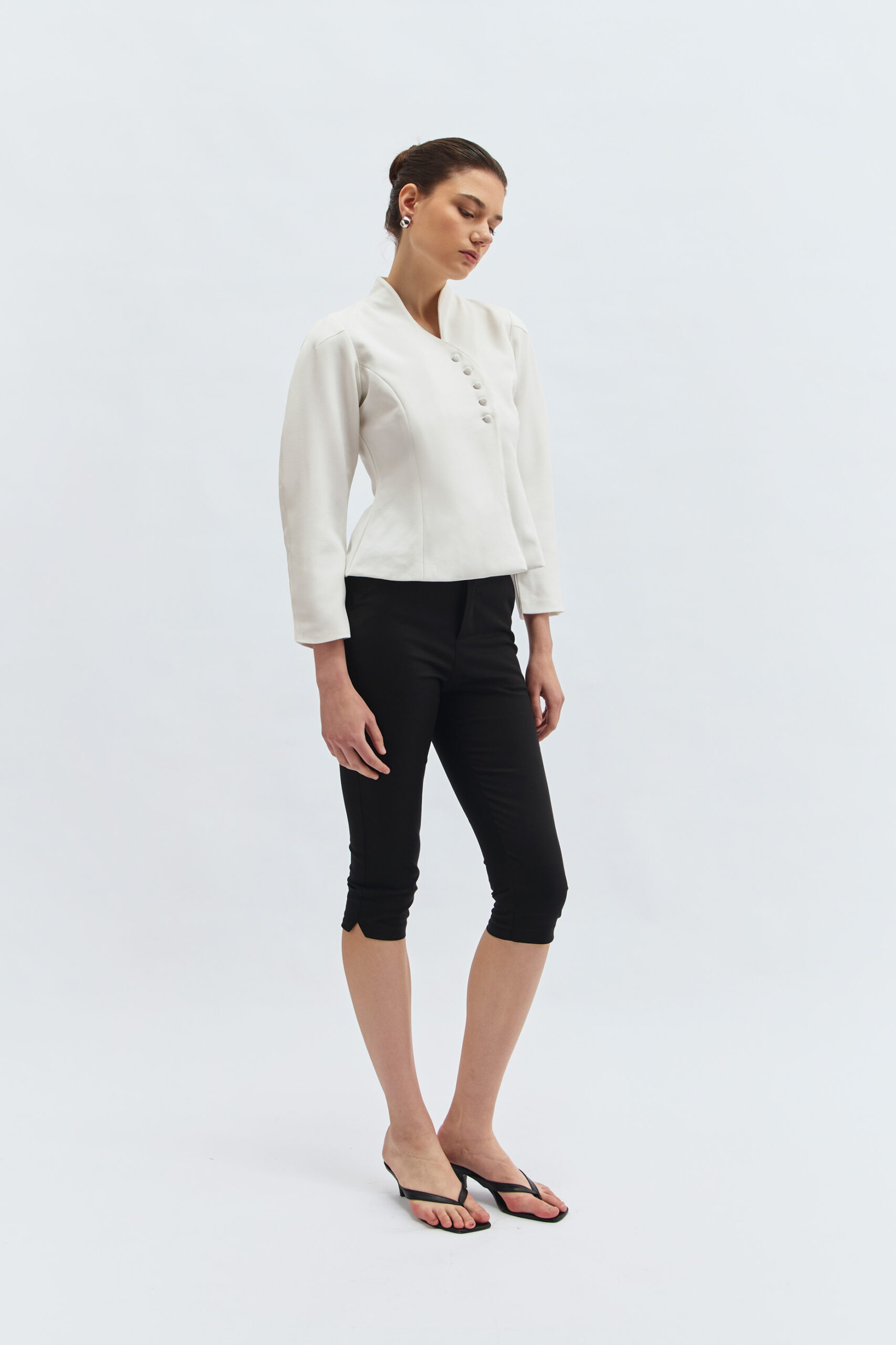 Cala Long-sleeved Blouse in Broken White - Image 2