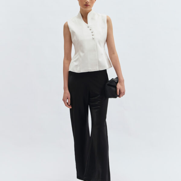 Cala Sleeveless Blouse in Broken White