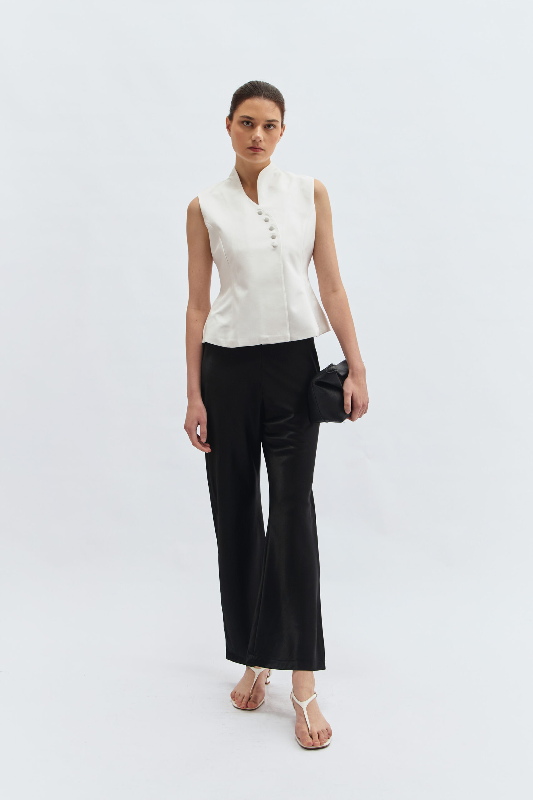 Cala Sleeveless Blouse in Broken White