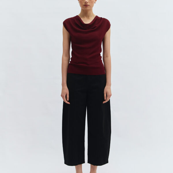 Cora Blouse in Maroon