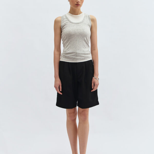 Double Decker Blouse in Grey