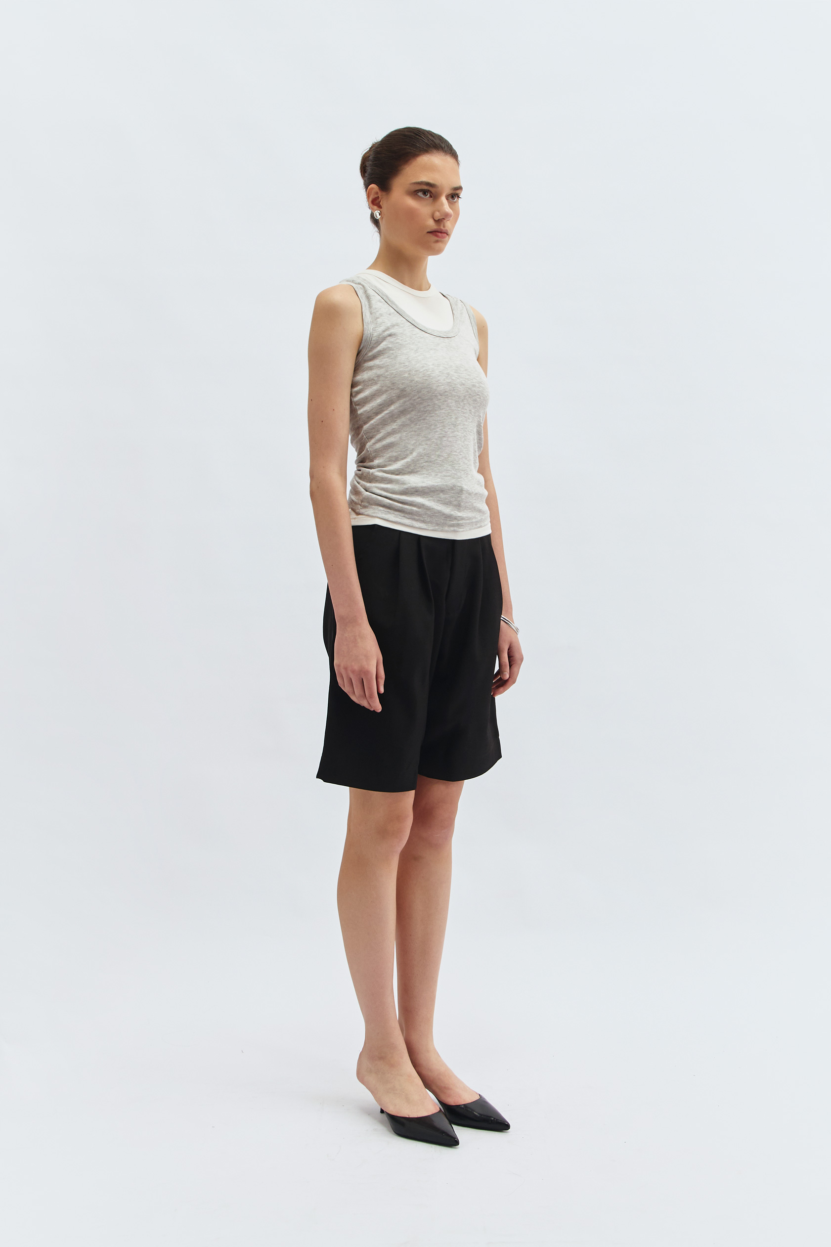 Double Decker Blouse in Grey - Image 4