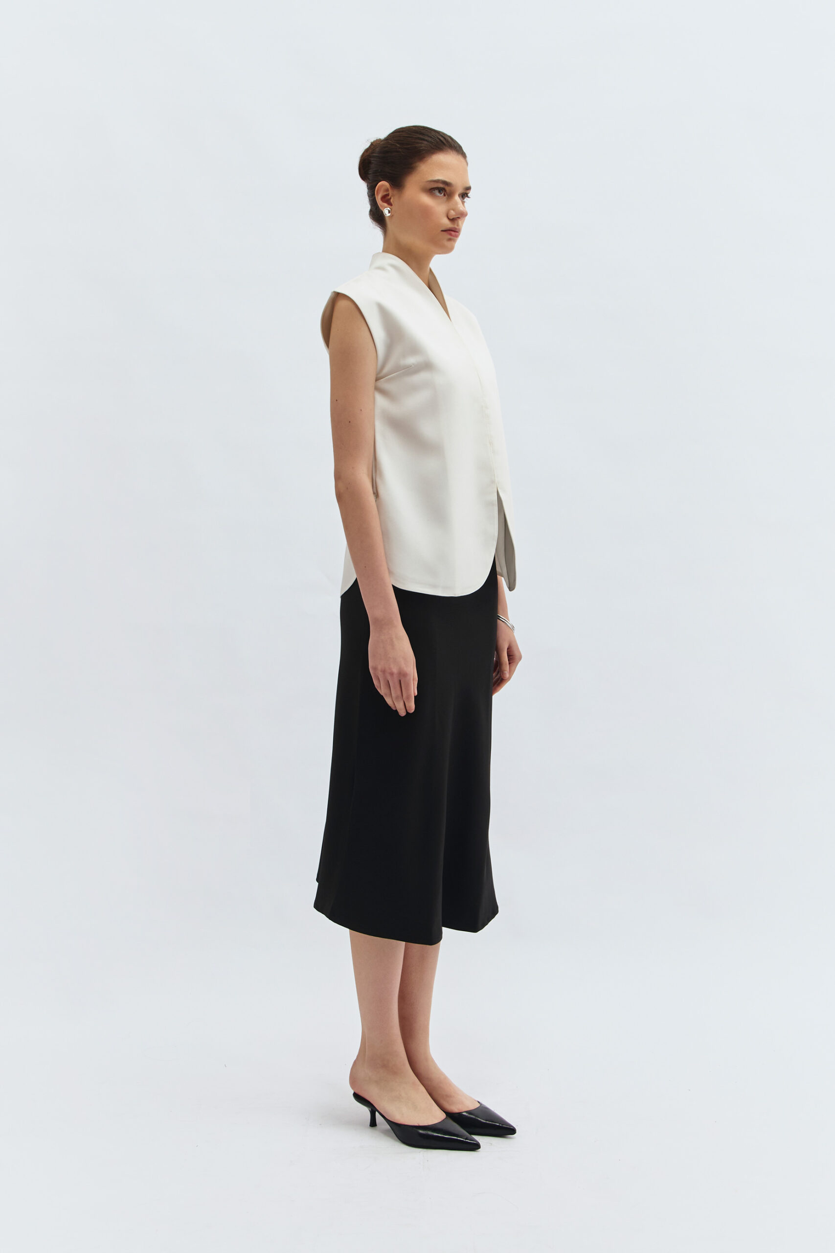 Lucette Vest in Broken White - Image 2