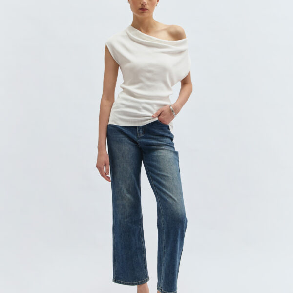 Cora Blouse in Broken White