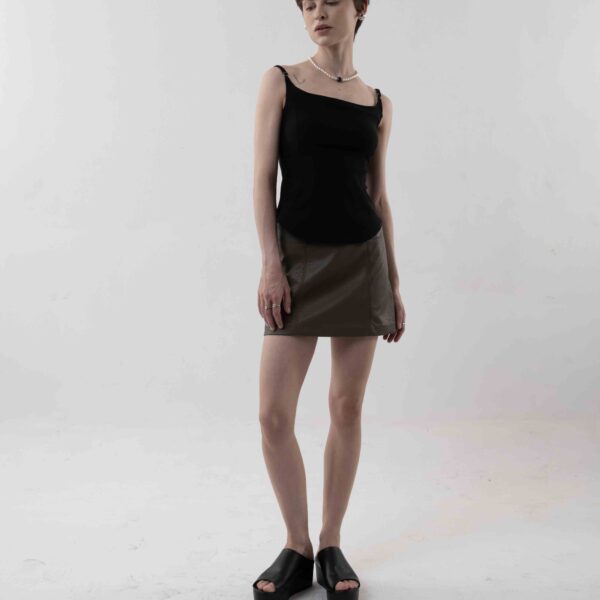 Ron Bustier Tank in Black