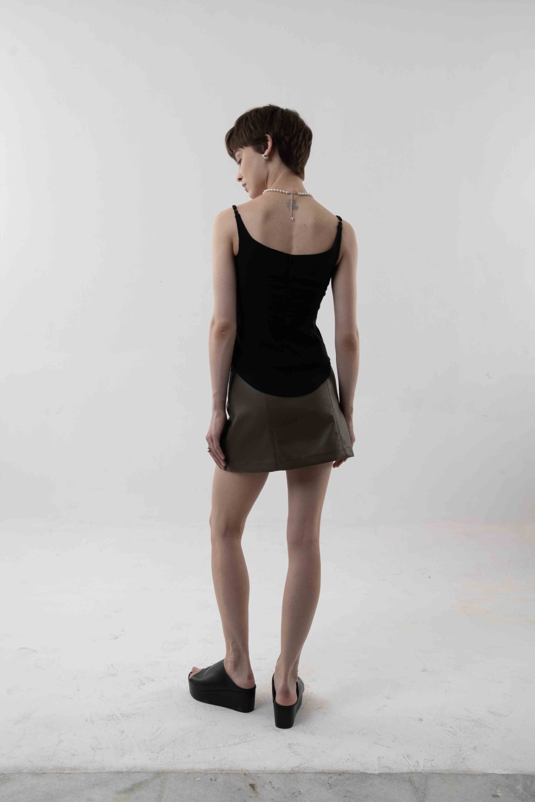Ron Bustier Tank in Black - Image 4