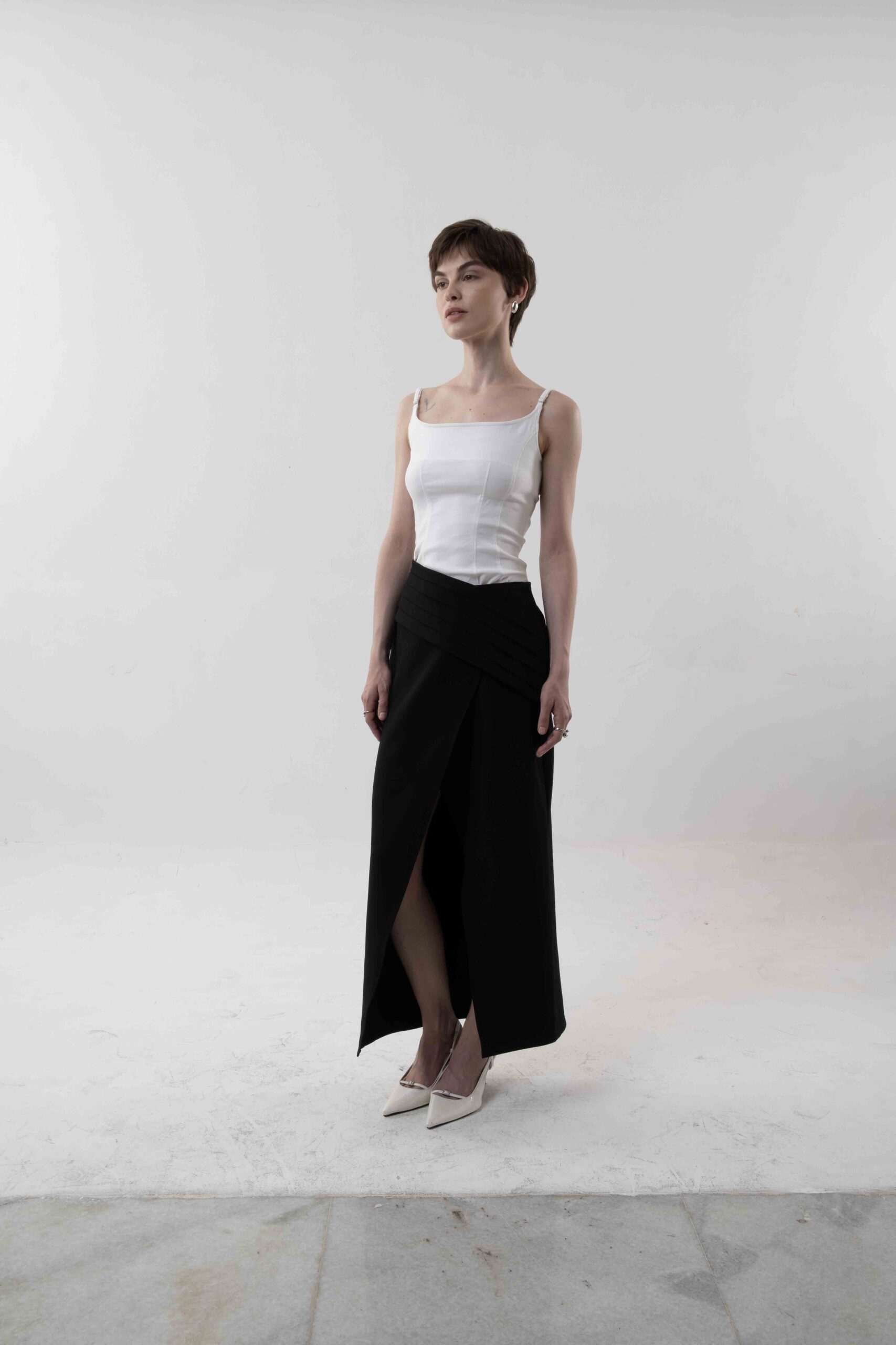 Ron Bustier Tank in Broken White - Image 2