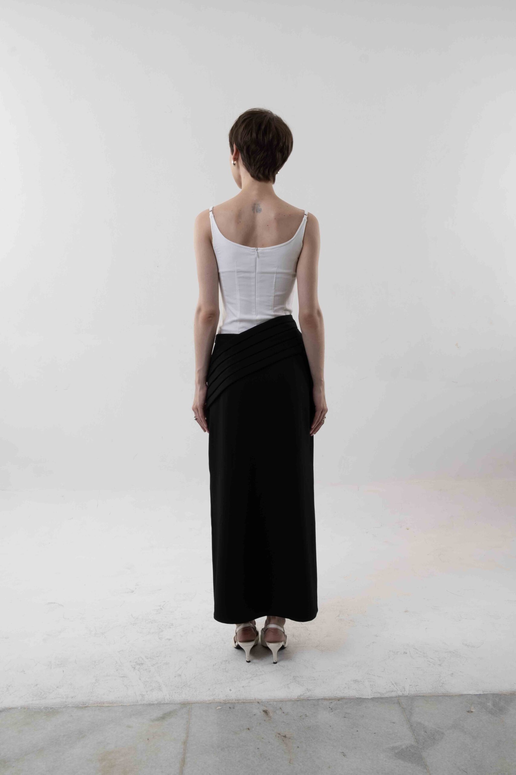 Ron Bustier Tank in Broken White - Image 3