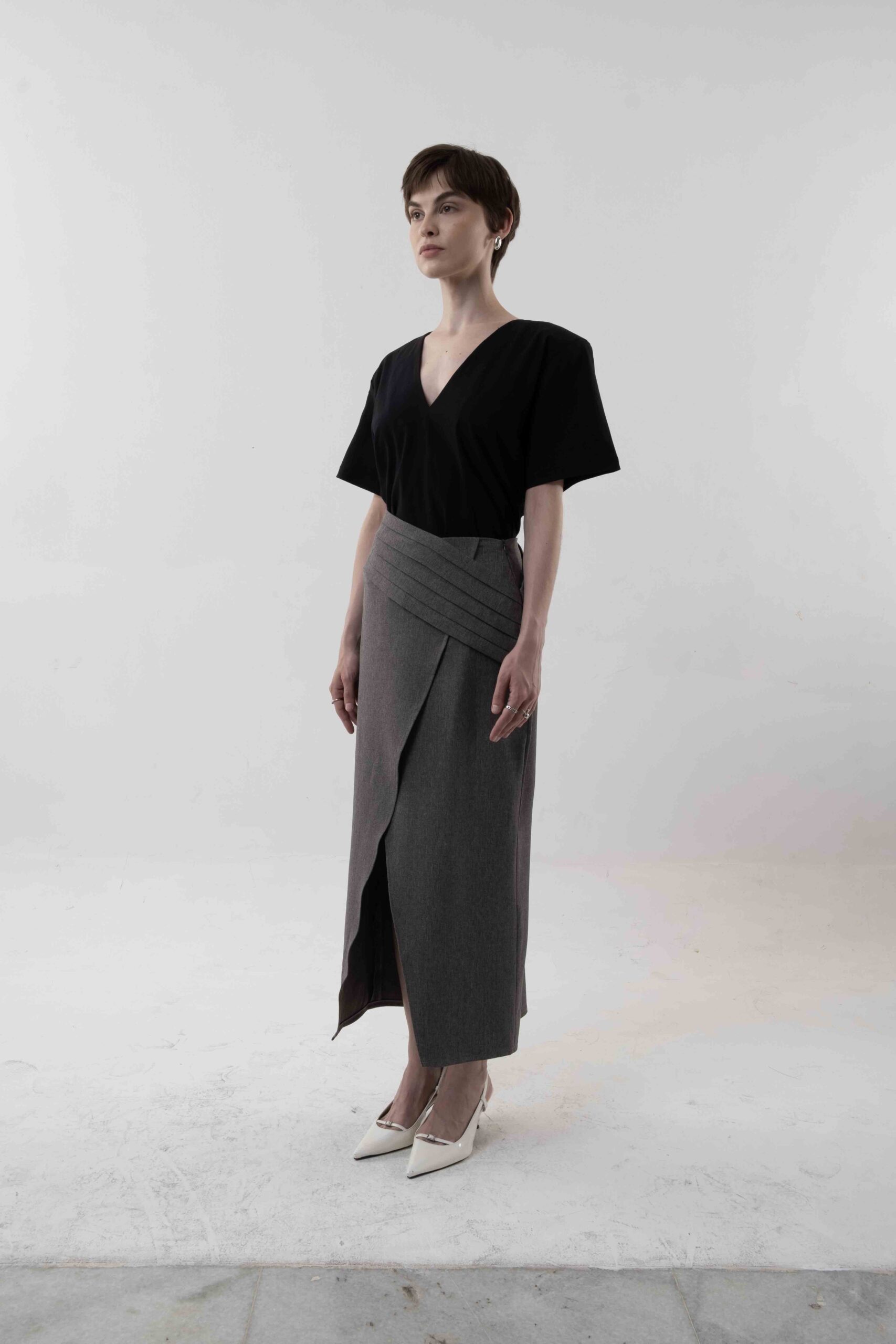 Margot Skirt in Grey - Image 2