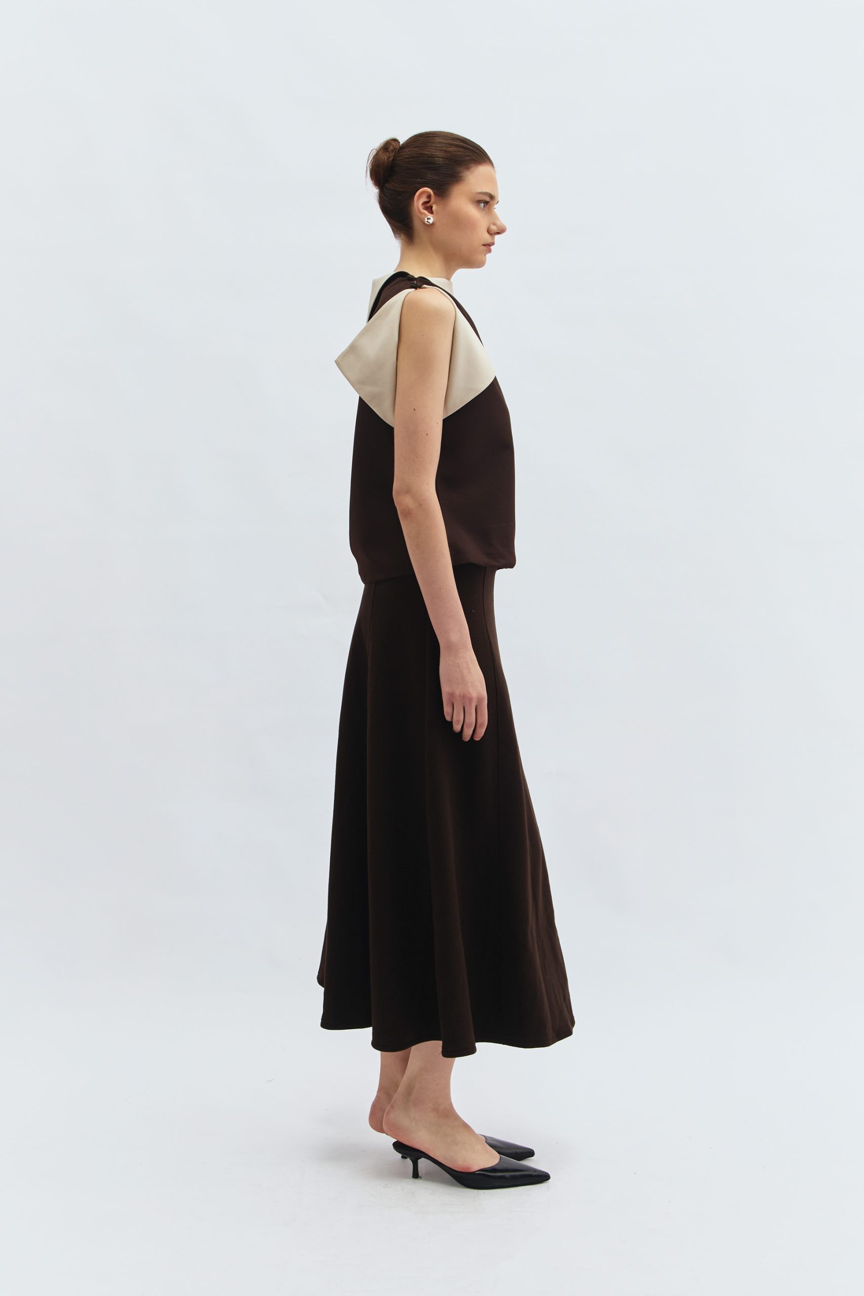 Blaire Skirt in Brown - Image 3