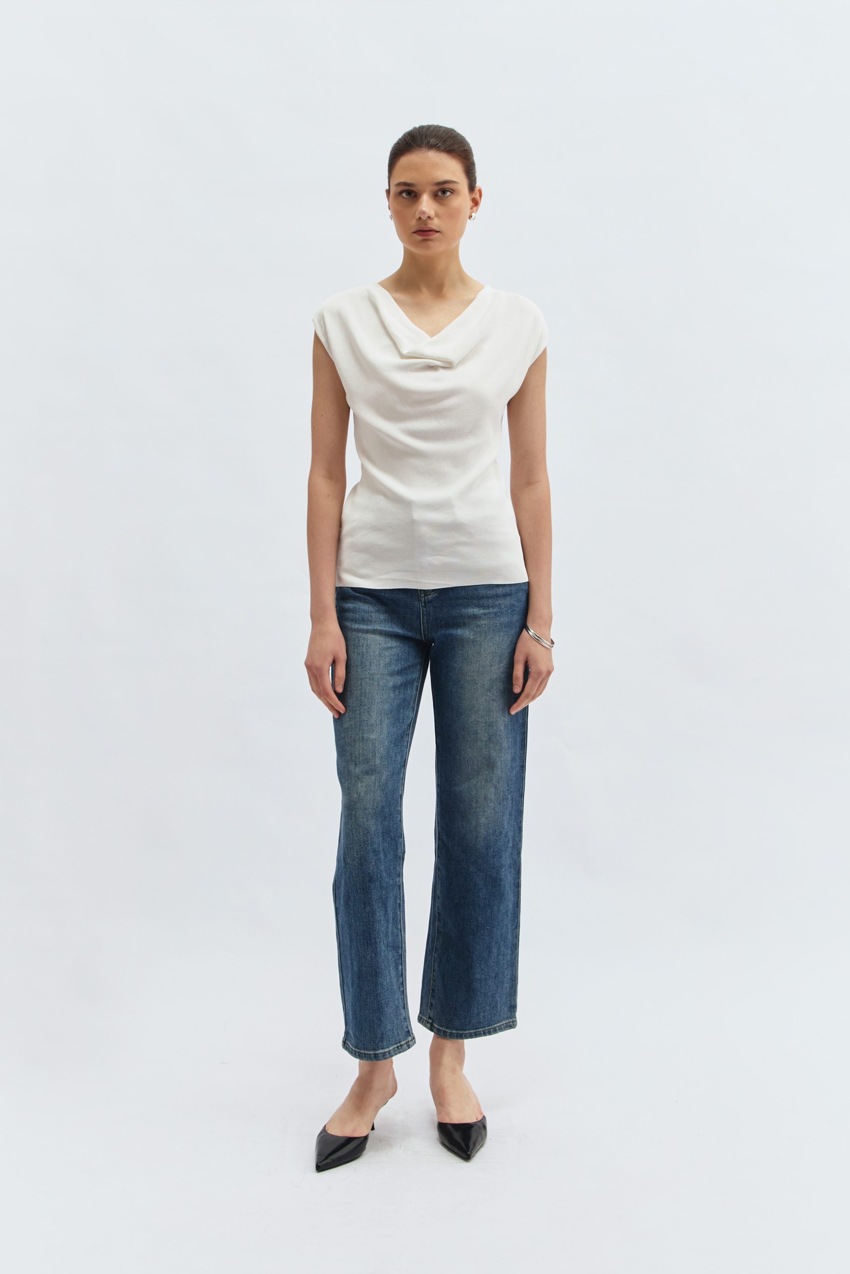 Cora Blouse in Broken White - Image 3