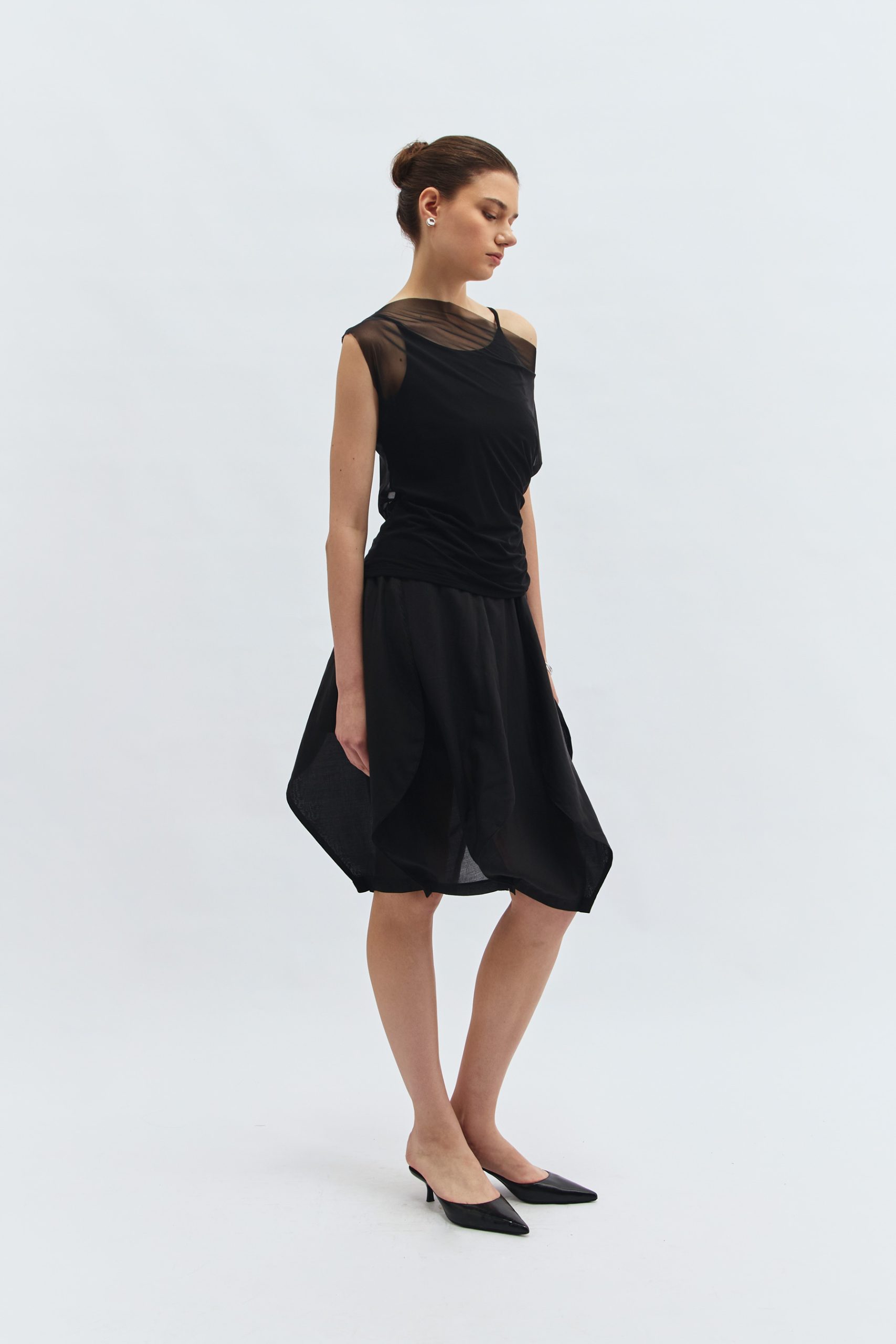 Soh Sheer Blouse in Black