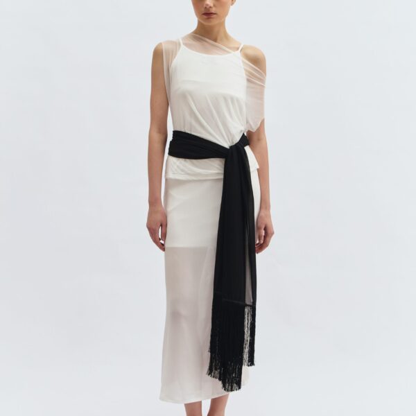 Soh Sheer Blouse in Broken White