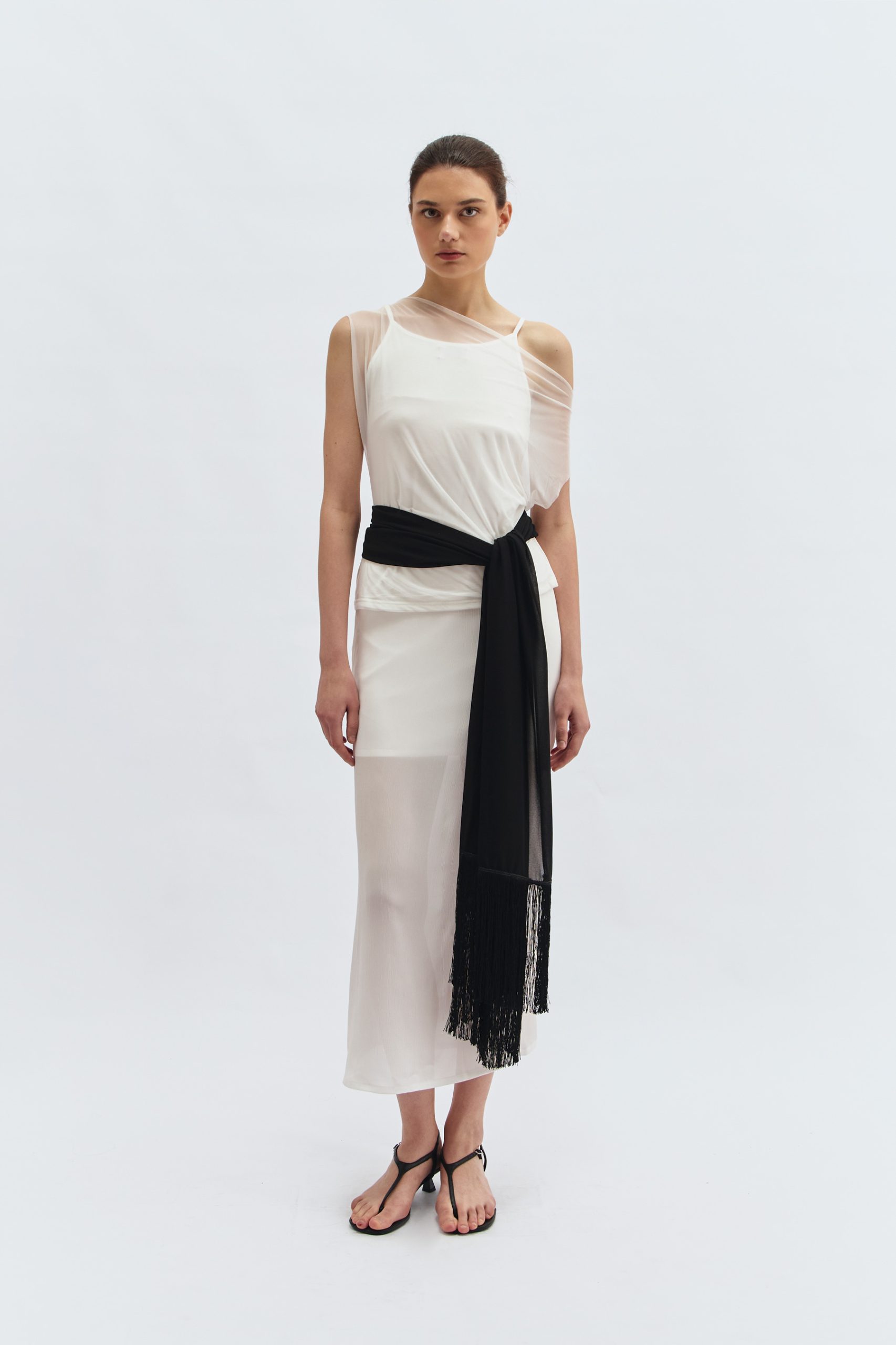 Soh Sheer Blouse in Broken White