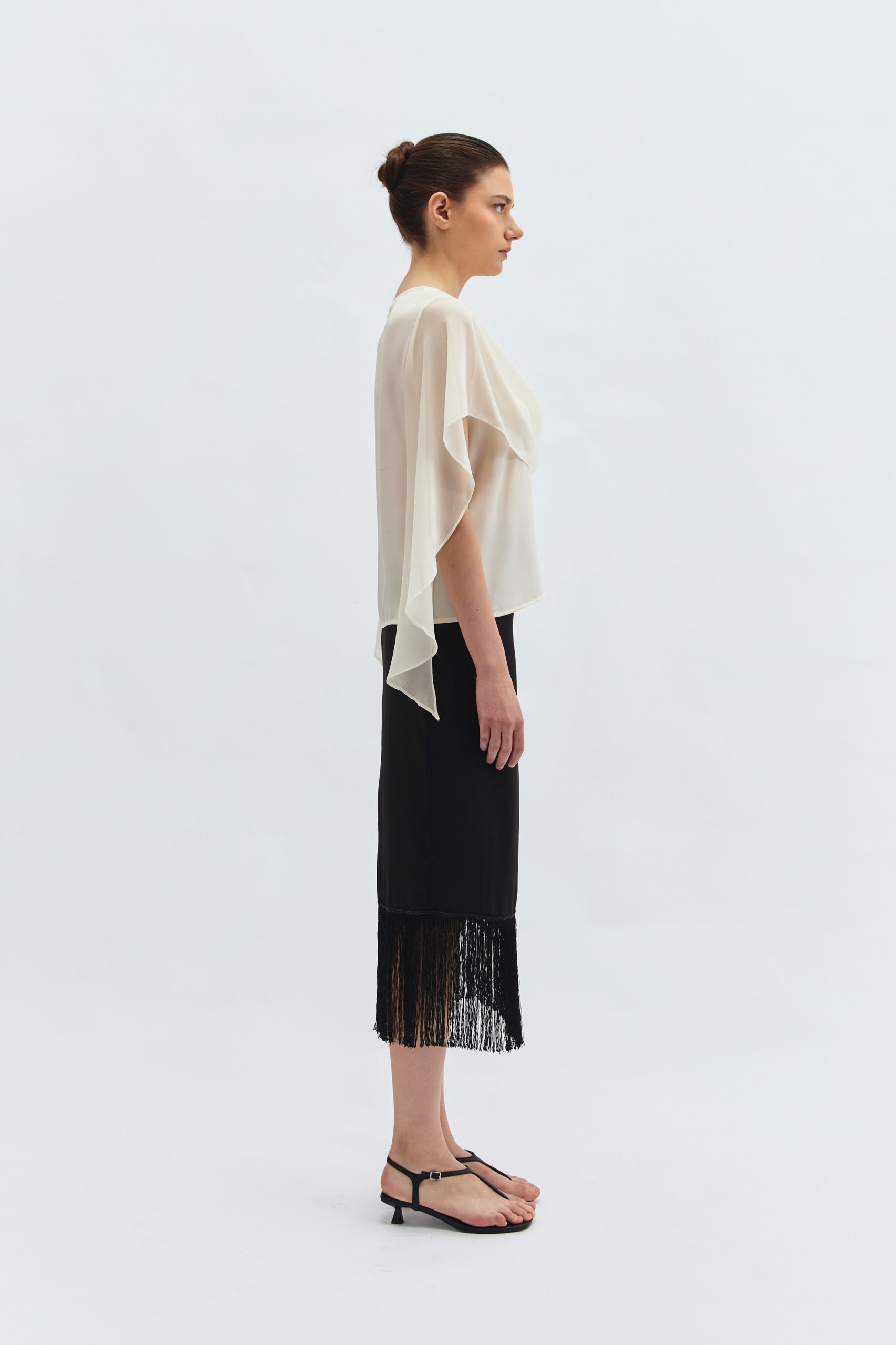 Perone Blouse in Ivory - Image 2
