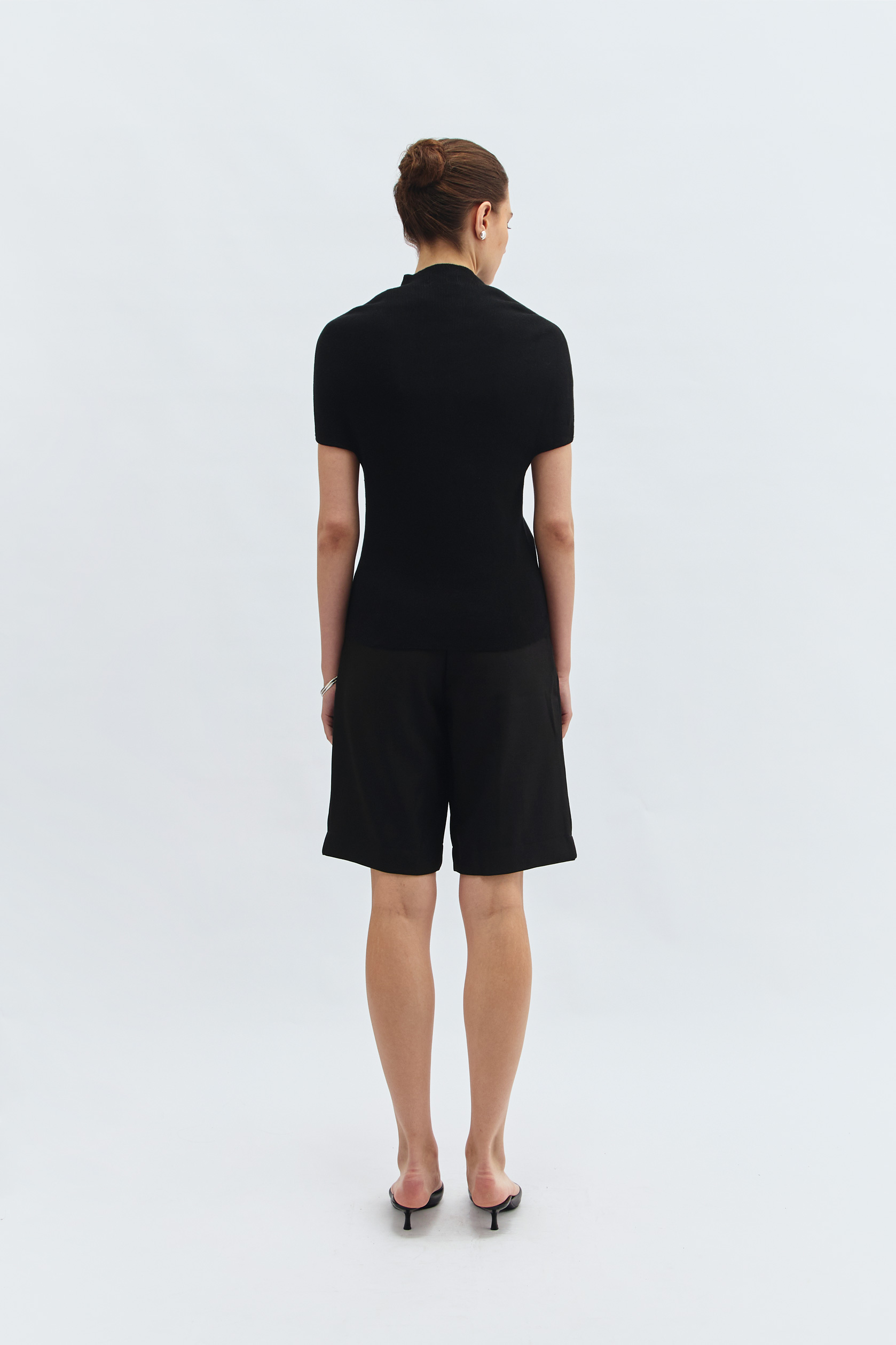 Prom Knit Blouse in Black - Image 2