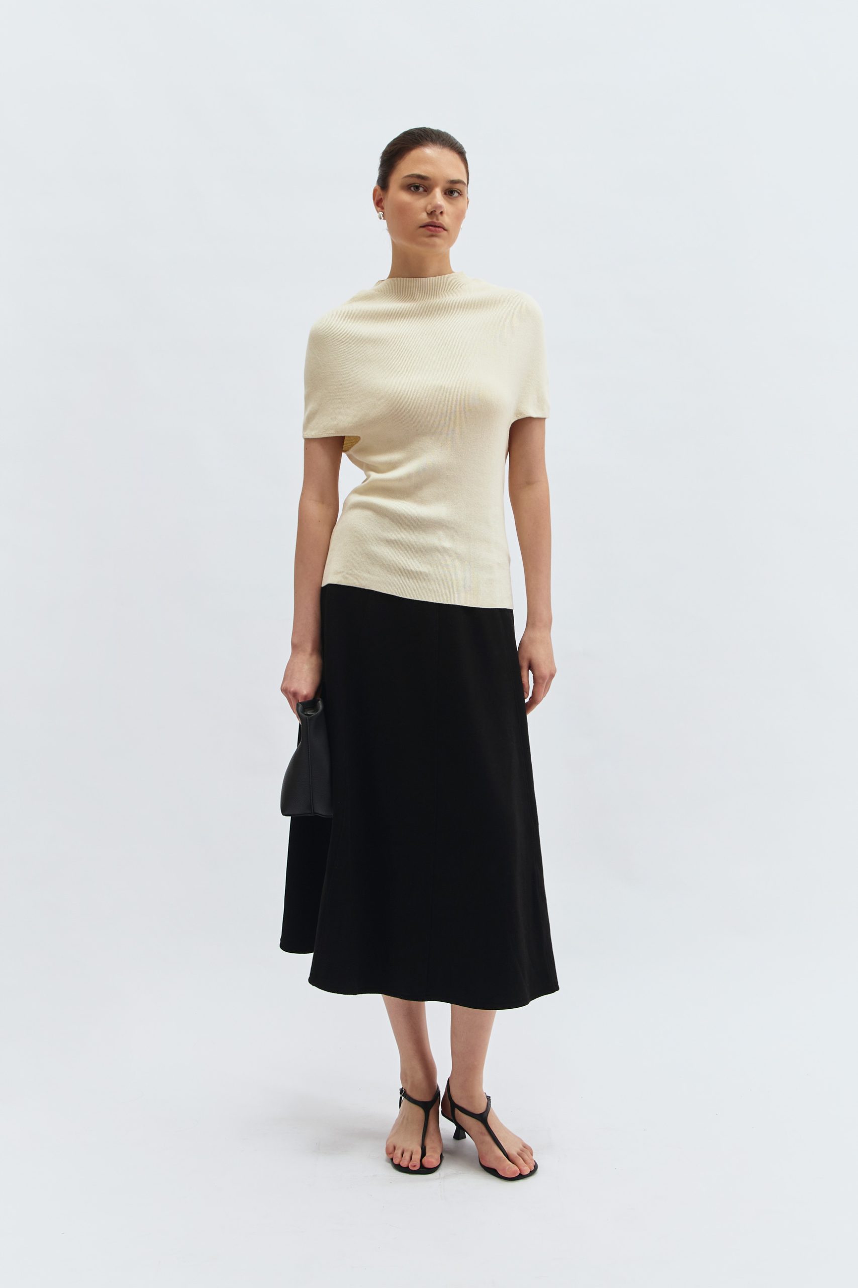 Prom Knit Blouse in Ivory