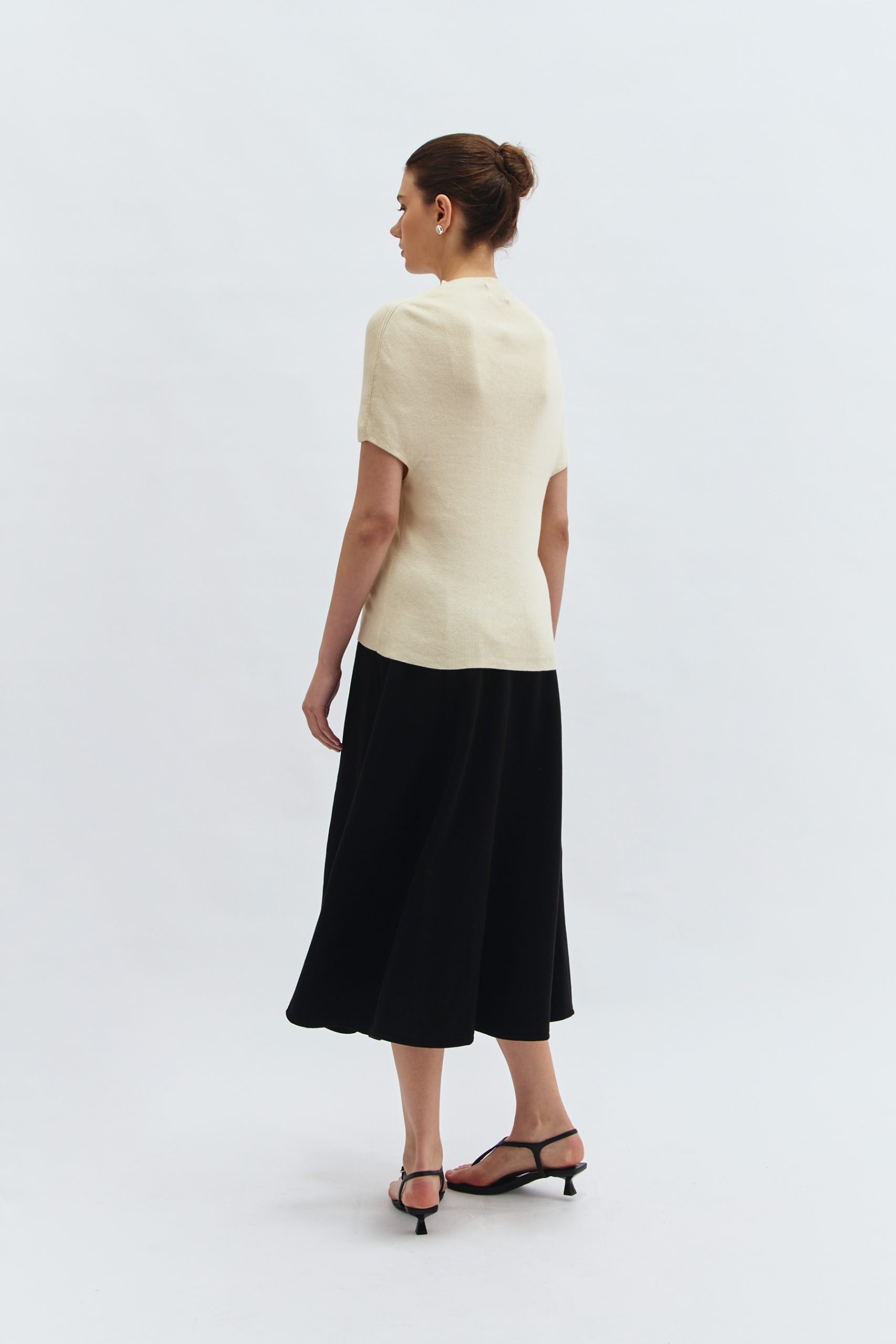 Prom Knit Blouse in Ivory - Image 2