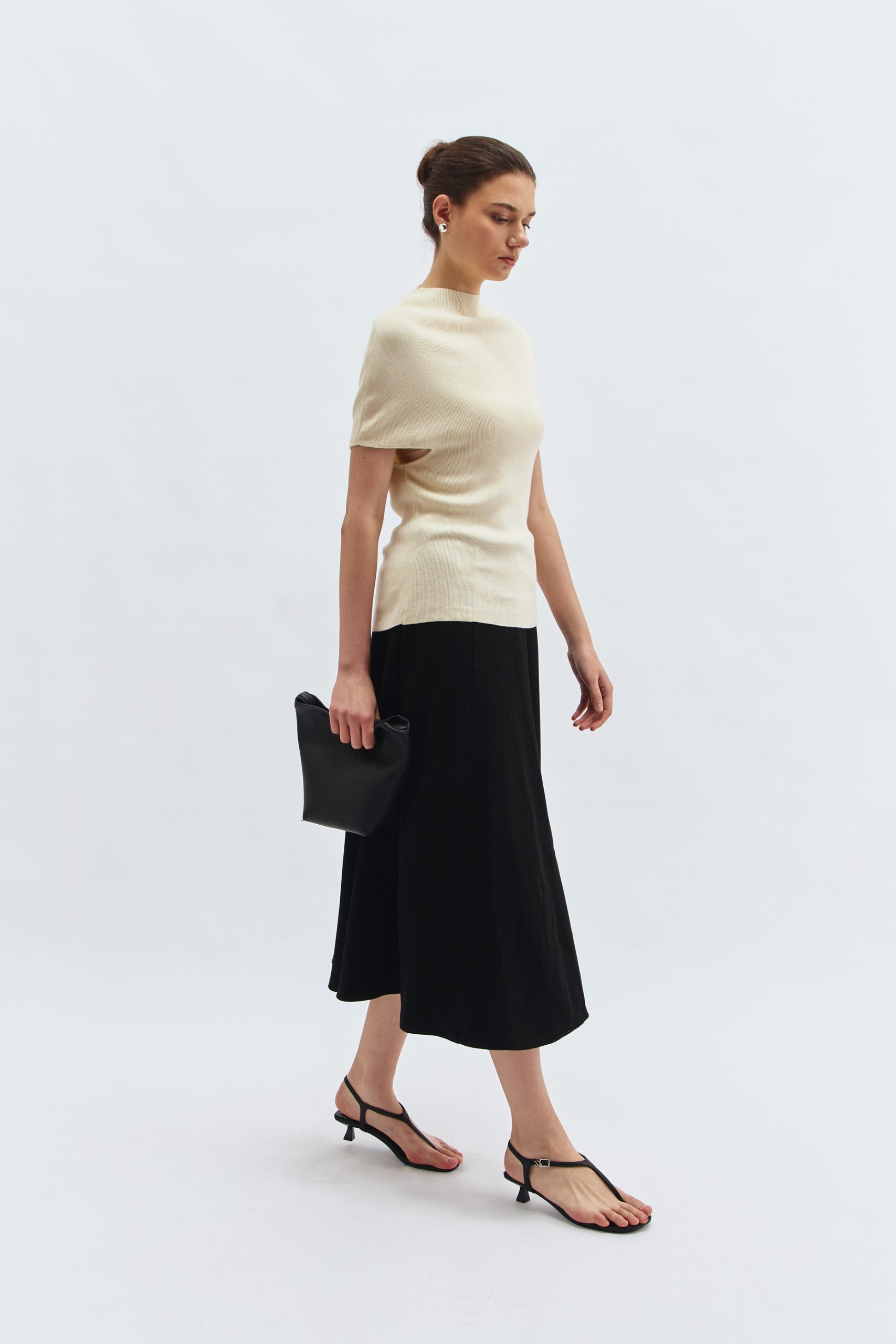 Prom Knit Blouse in Ivory - Image 3