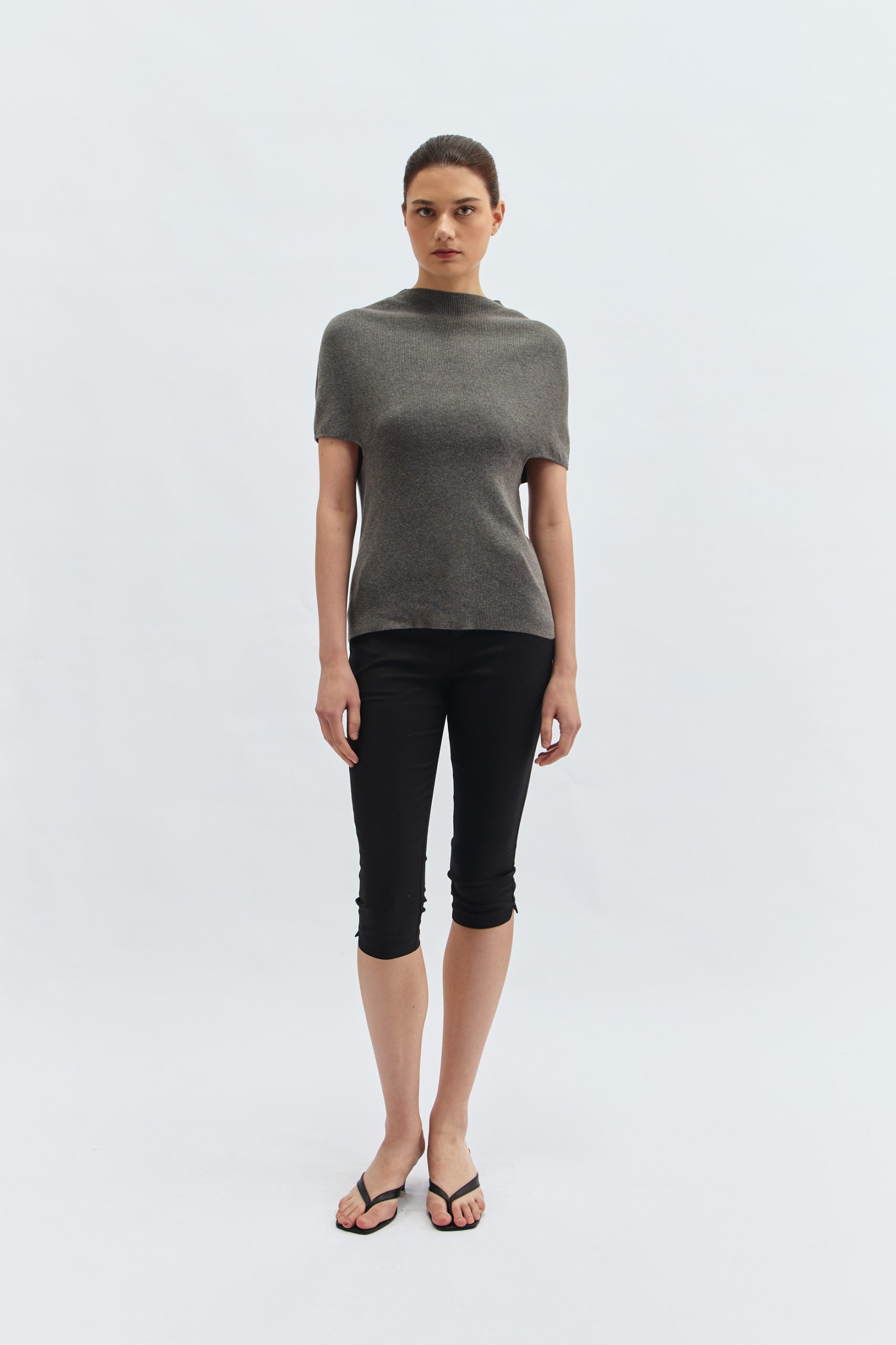 Prom Knit Blouse in Grey - Image 2