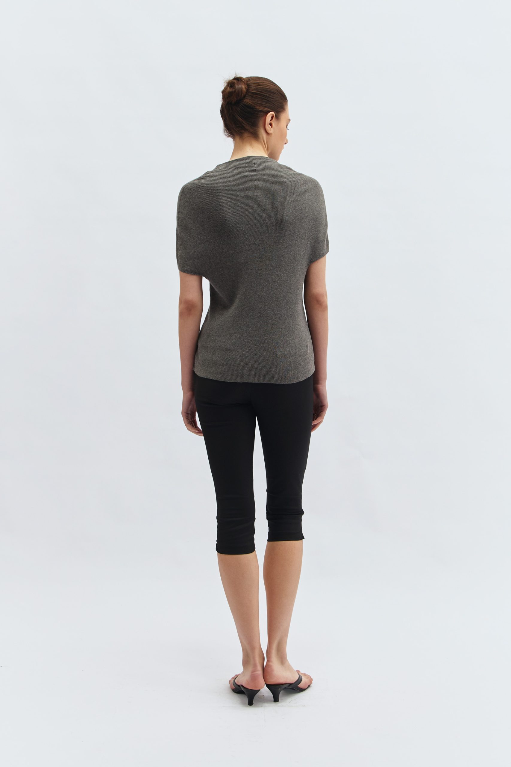 Prom Knit Blouse in Grey - Image 3