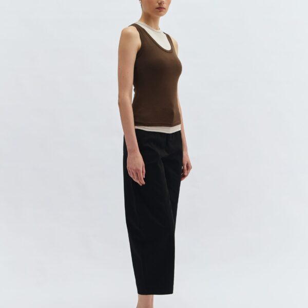 Double Decker Blouse in Brown
